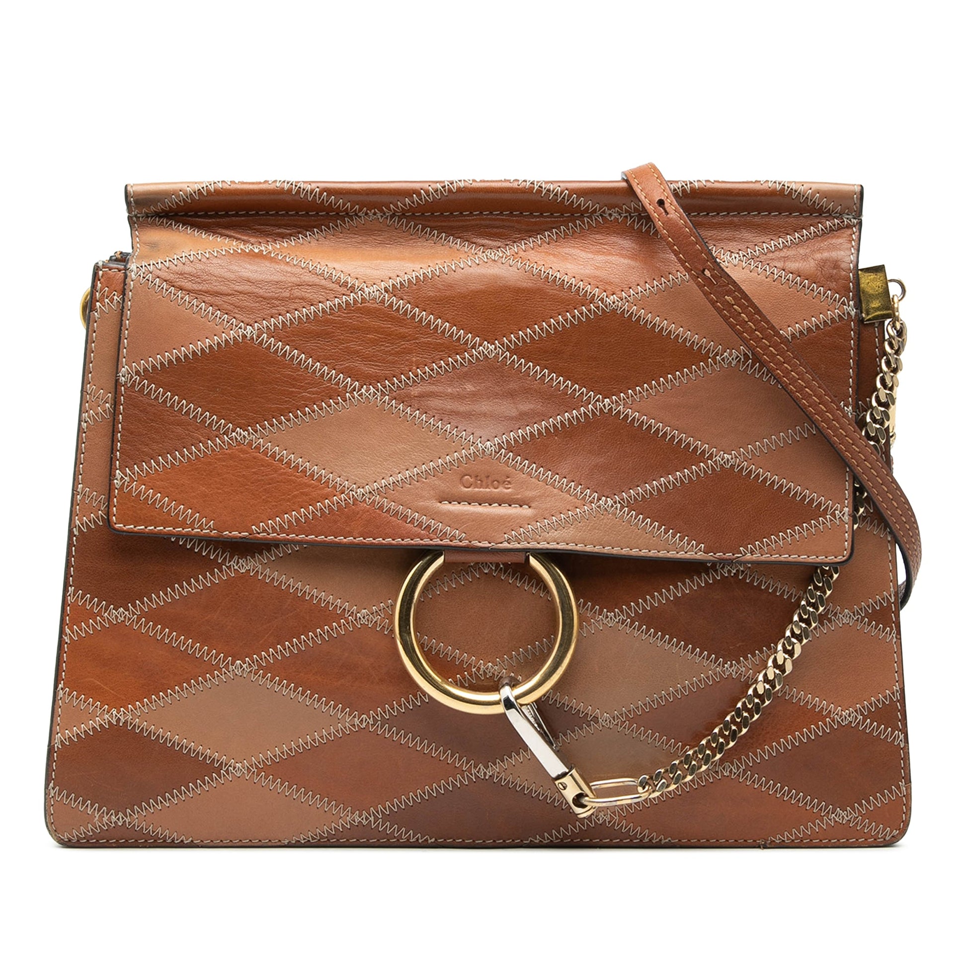 Medium Calfskin Patchwork Faye Crossbody