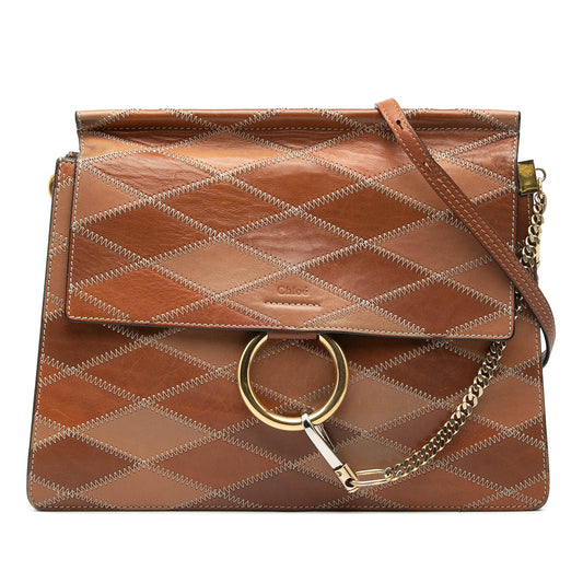 Medium Calfskin Patchwork Faye Crossbody