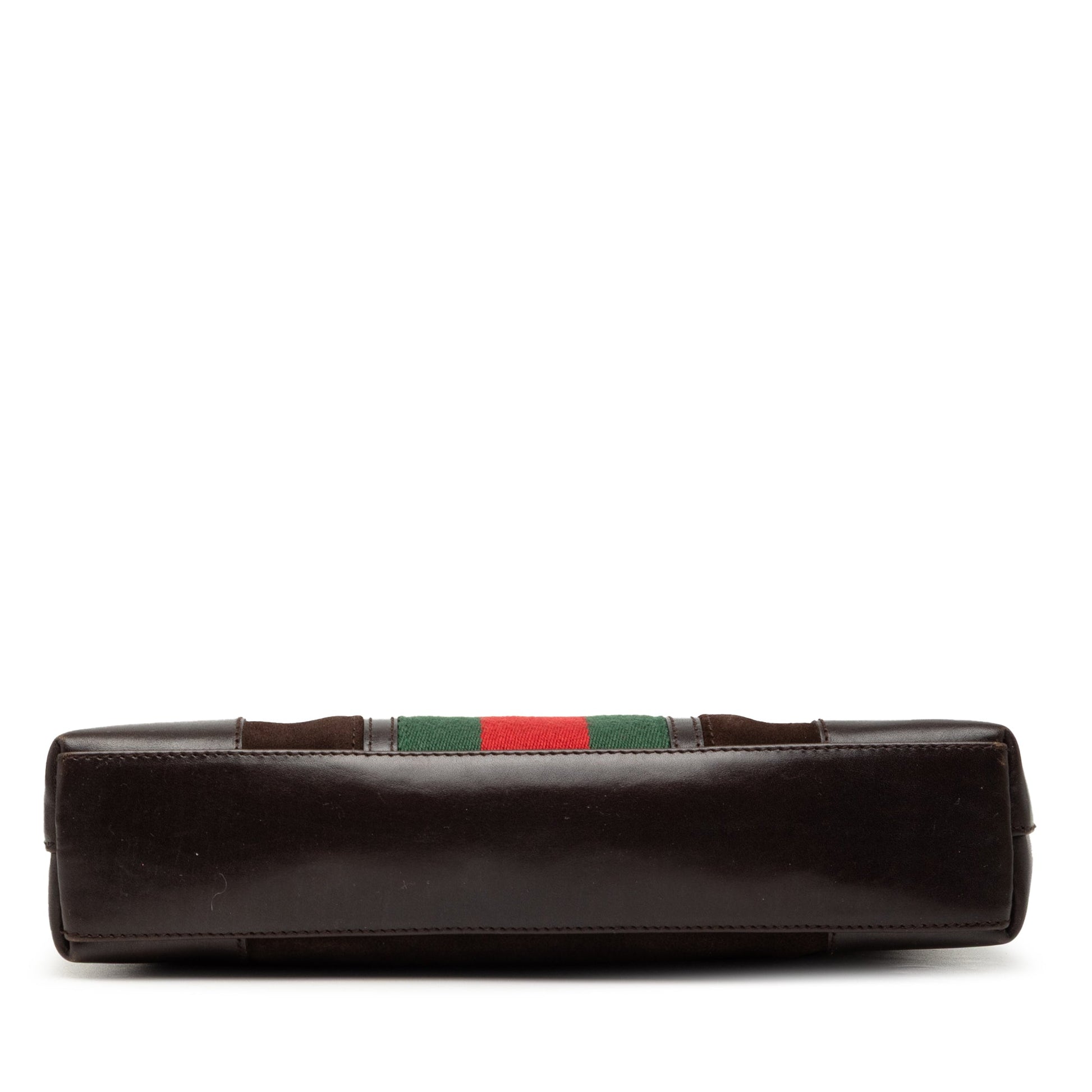 Gucci Suede Web Shoulder Bag