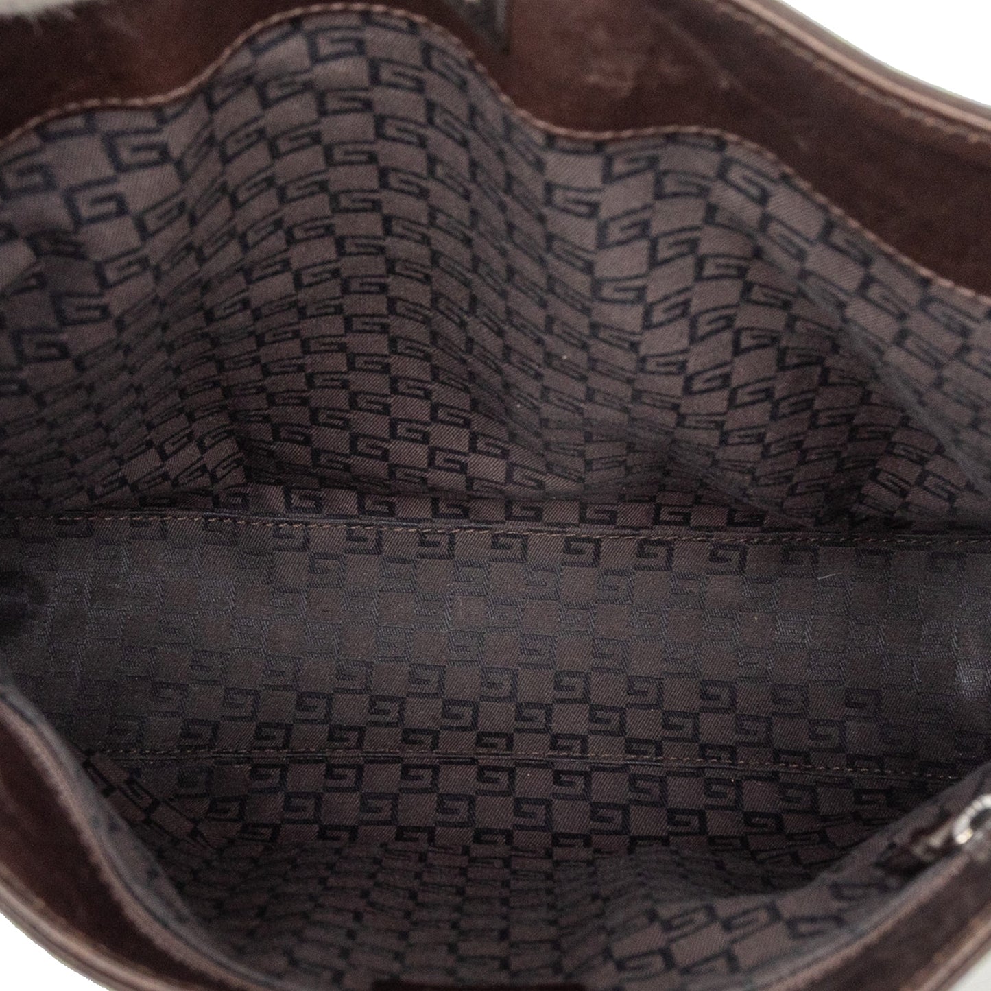 Gucci Suede Web Shoulder Bag