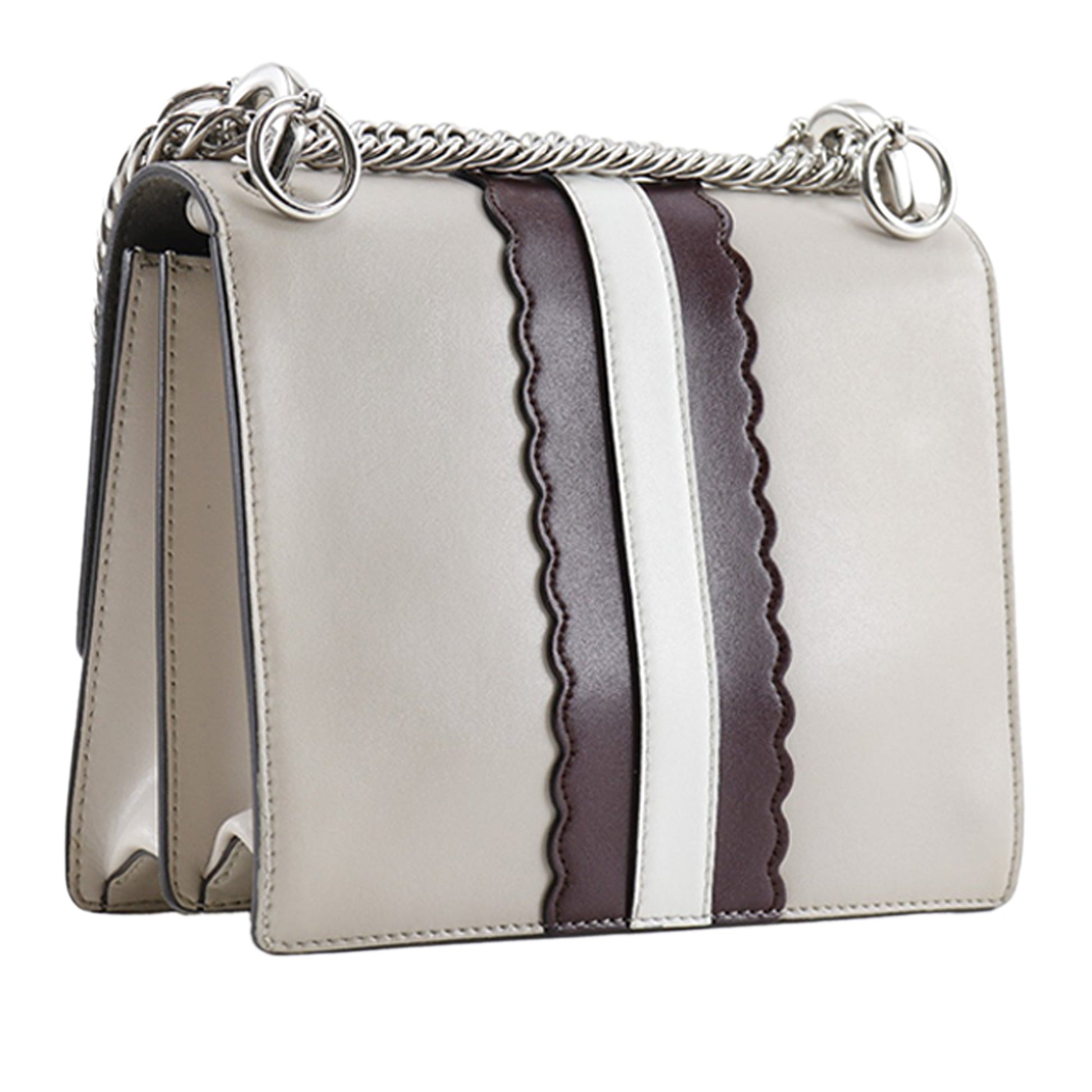 Fendi Vitello Liberty Lucido Catalan Small Mirror Hypnoteyes Studded Kan I Crossbody