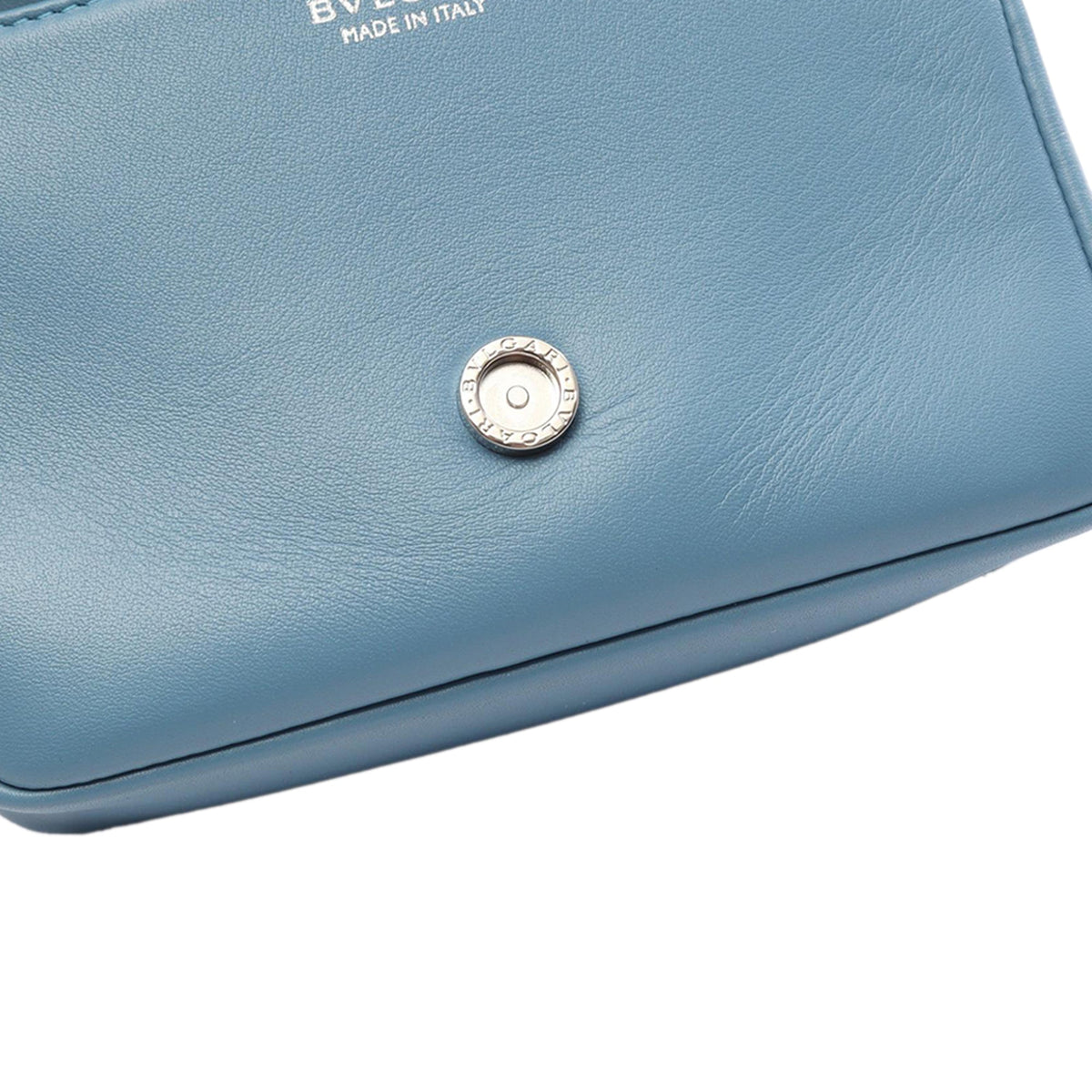 Bvlgari Mini Leather Serpenti Cabochon Satchel — Blue