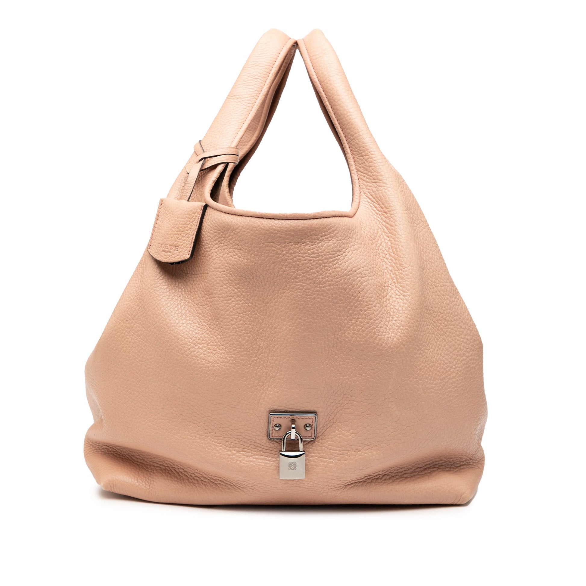 LOEWE Calfskin Calle Lock Shoulder Bag