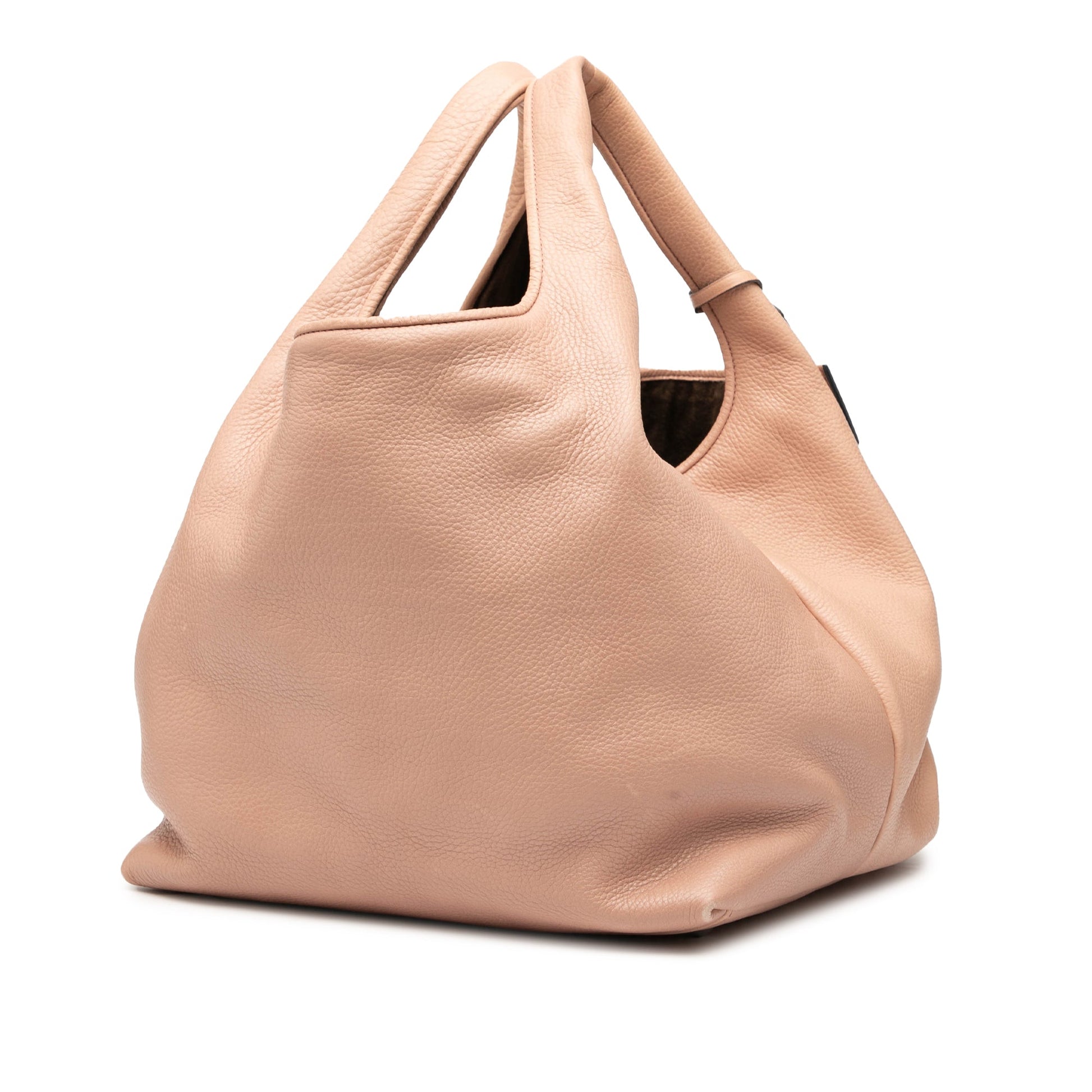 LOEWE Calfskin Calle Lock Shoulder Bag