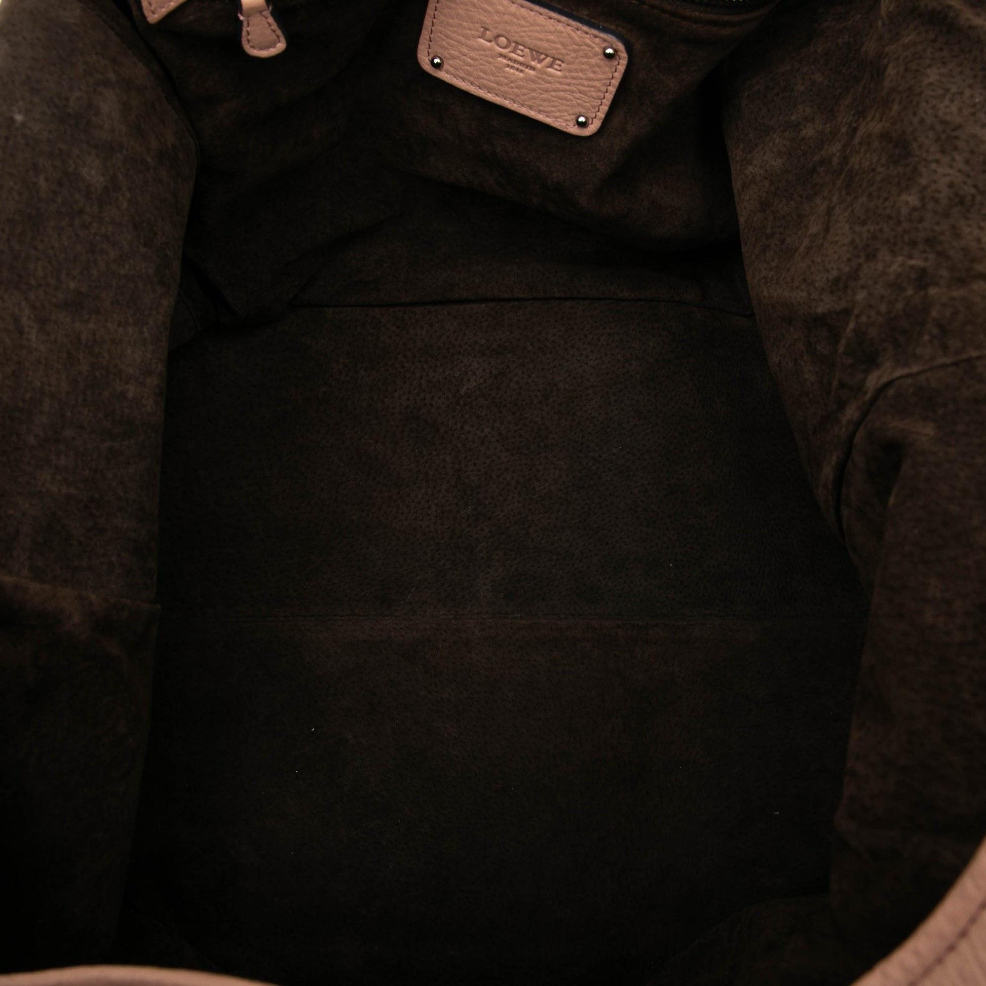 LOEWE Calfskin Calle Lock Shoulder Bag