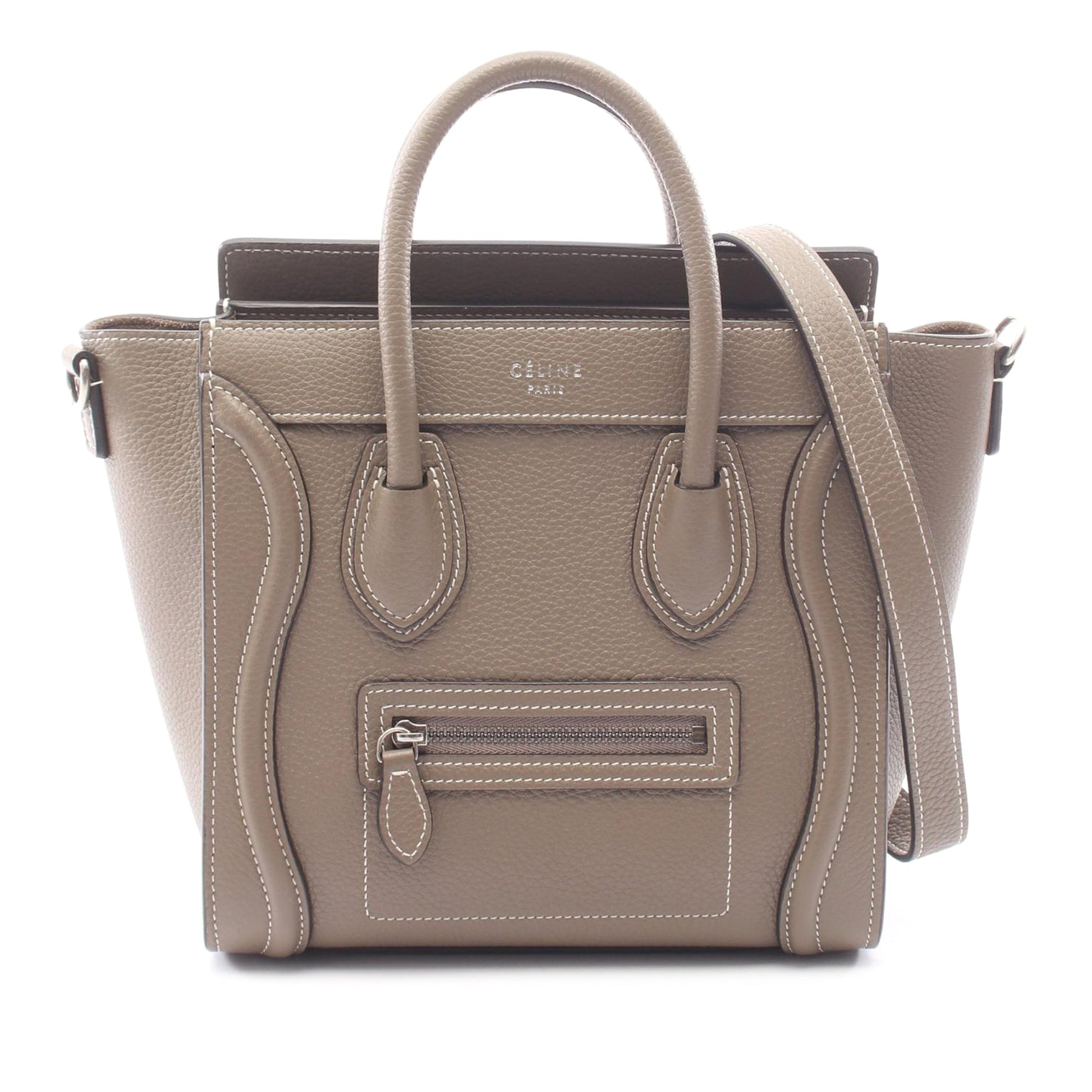 Celine Nano Leather Luggage Tote