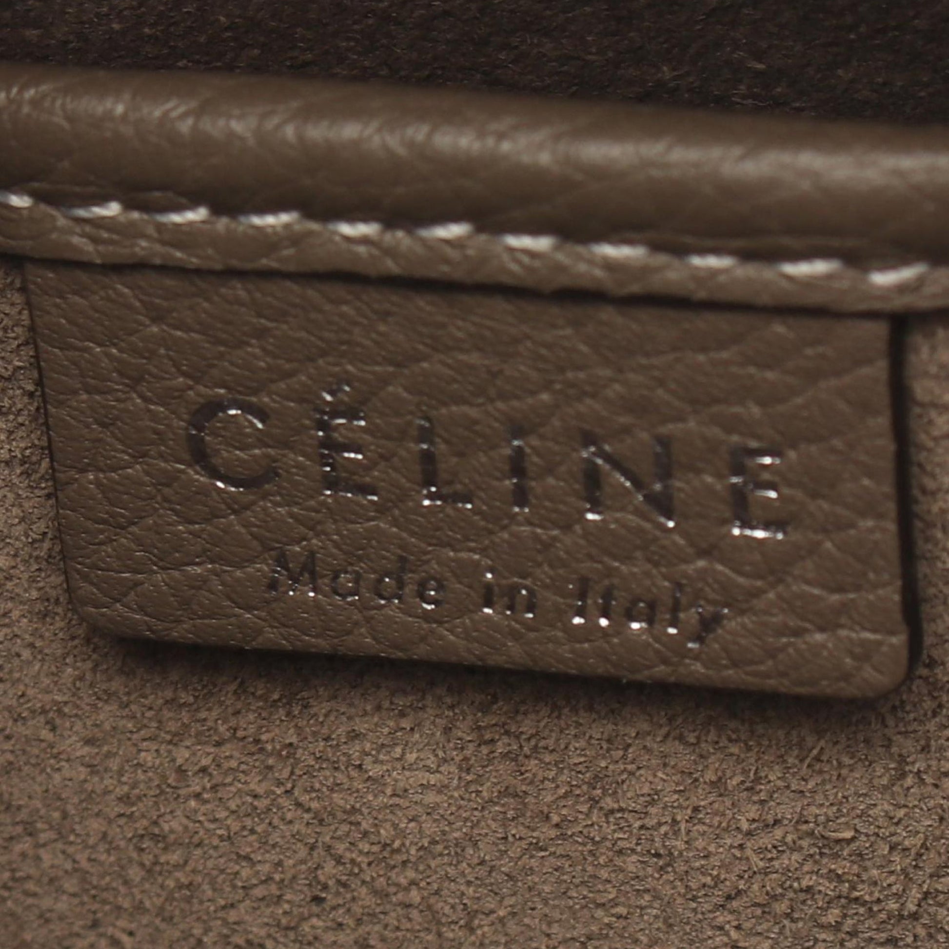 Celine Nano Leather Luggage Tote