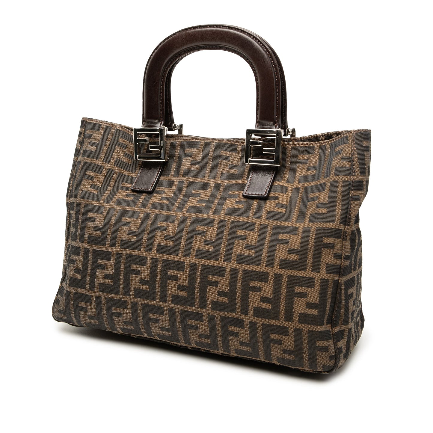 Fendi Small Zucca Canvas Twins Tote