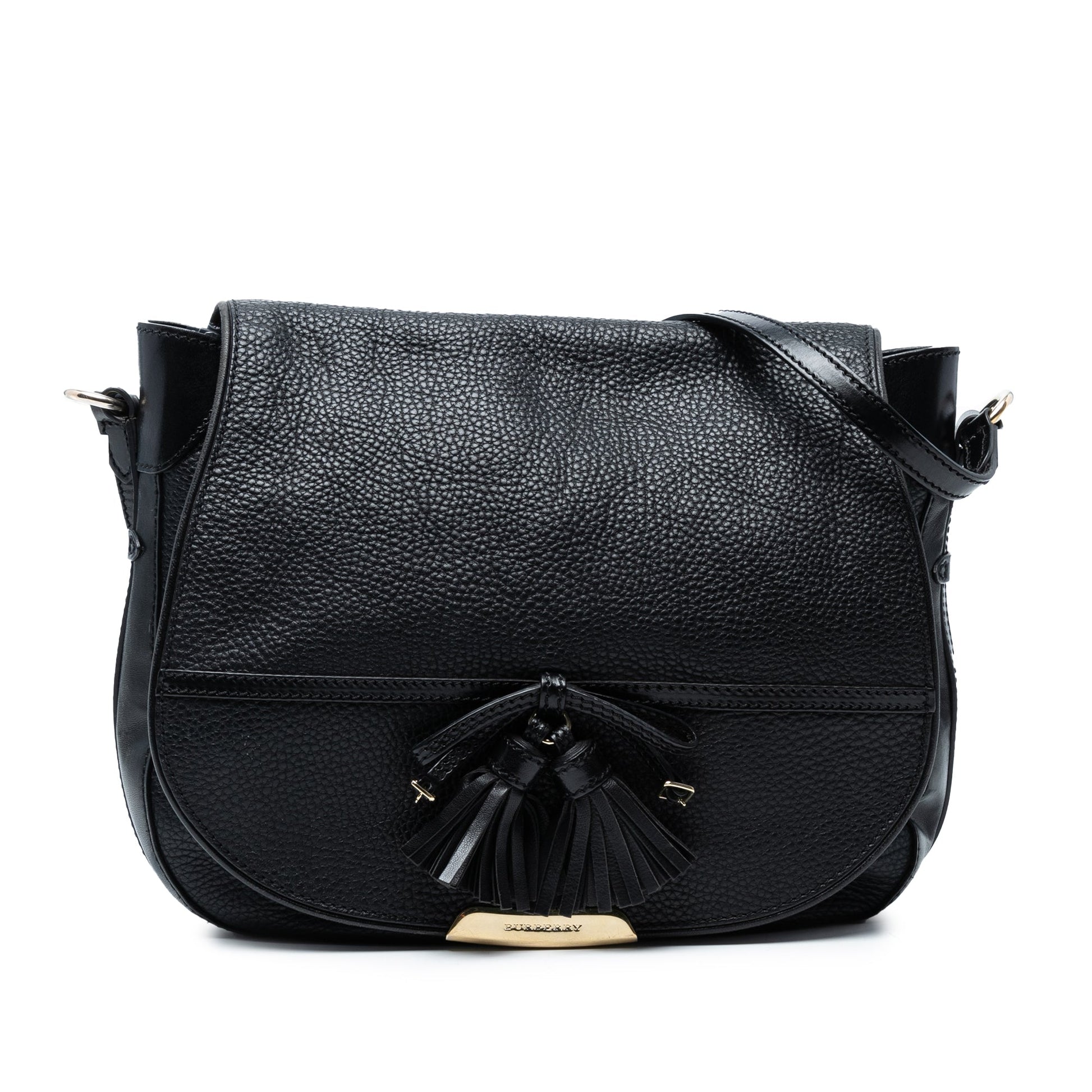 Burberry Medium Grained Leather Maydown Shoulder Bag