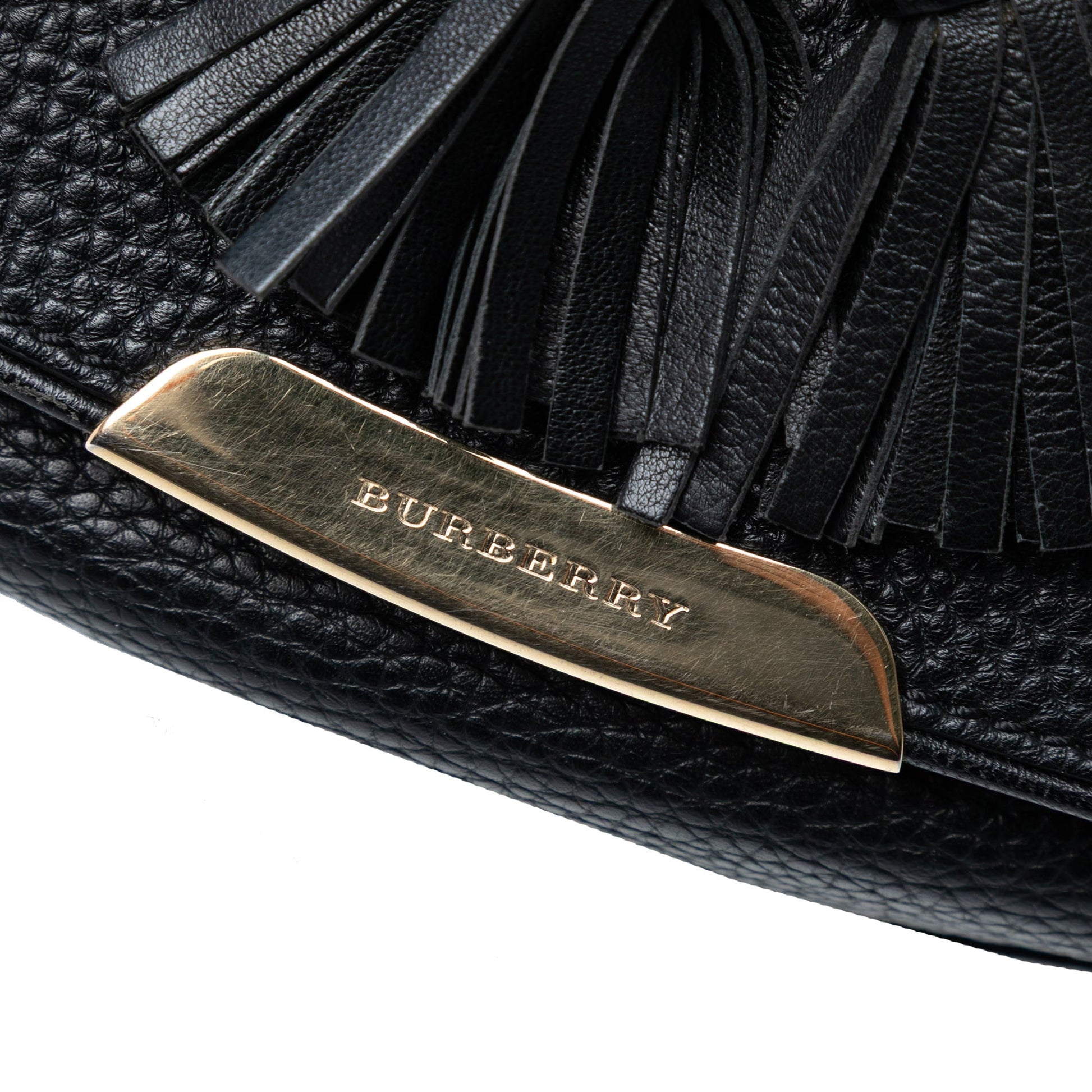 Burberry Medium Grained Leather Maydown Shoulder Bag