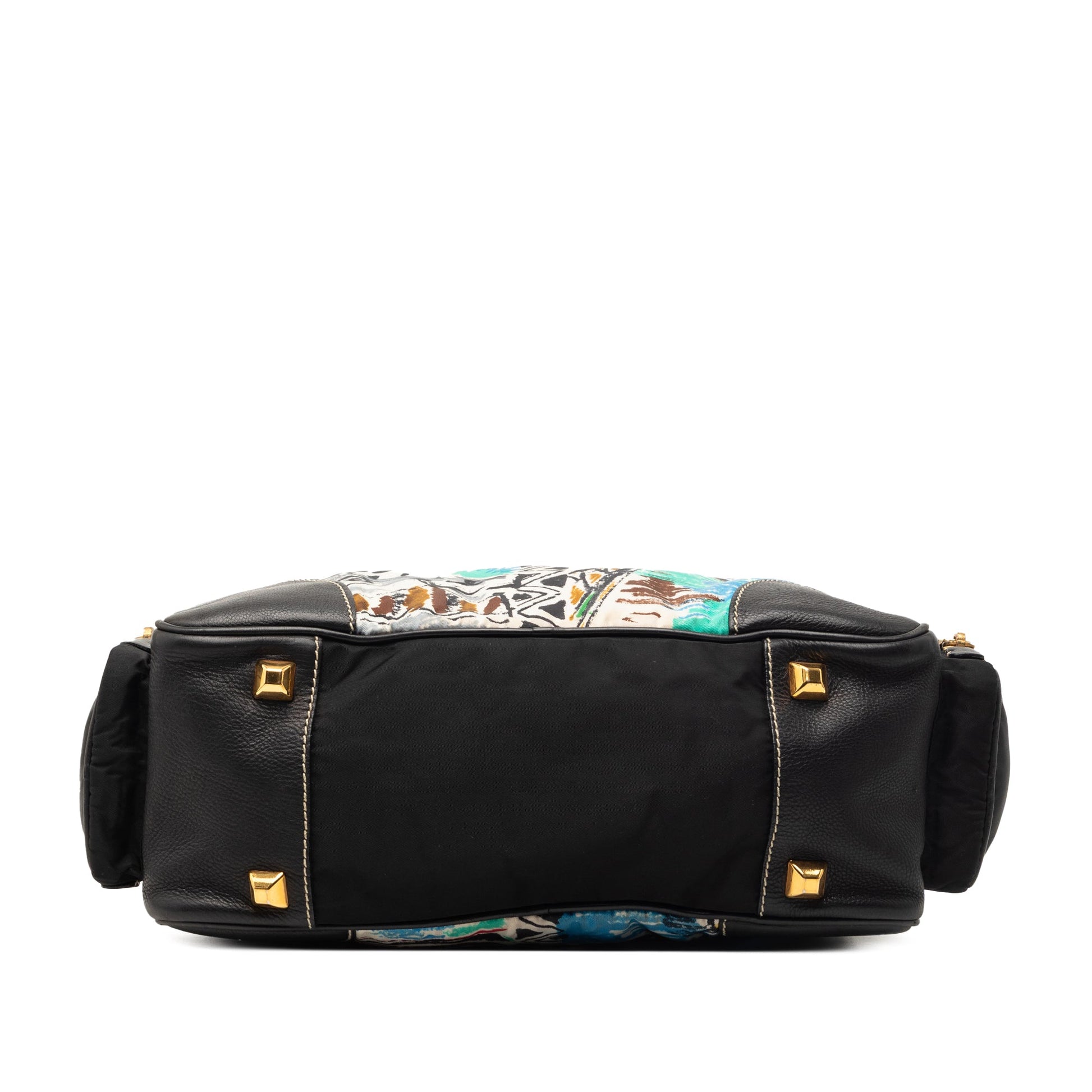 Printed Canvas Venezia Shoulder Bag