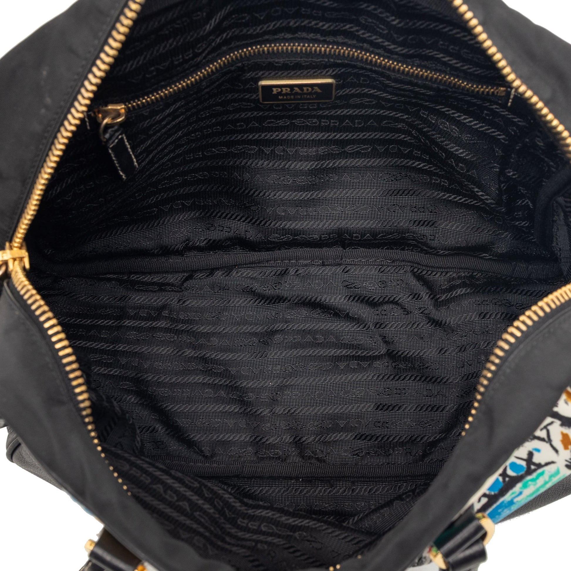 Printed Canvas Venezia Shoulder Bag