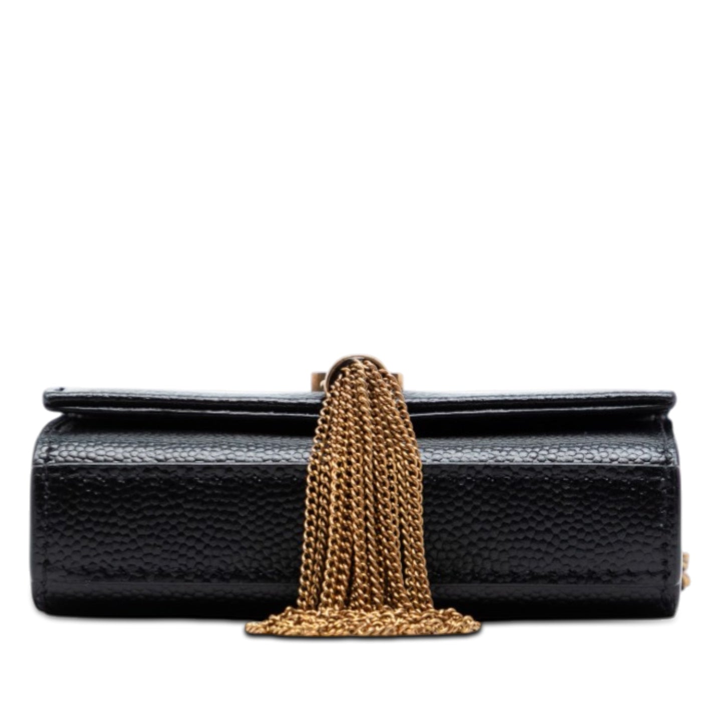 Saint Laurent Grain de Poudre Monogram Kate Tassel Airpods Bag