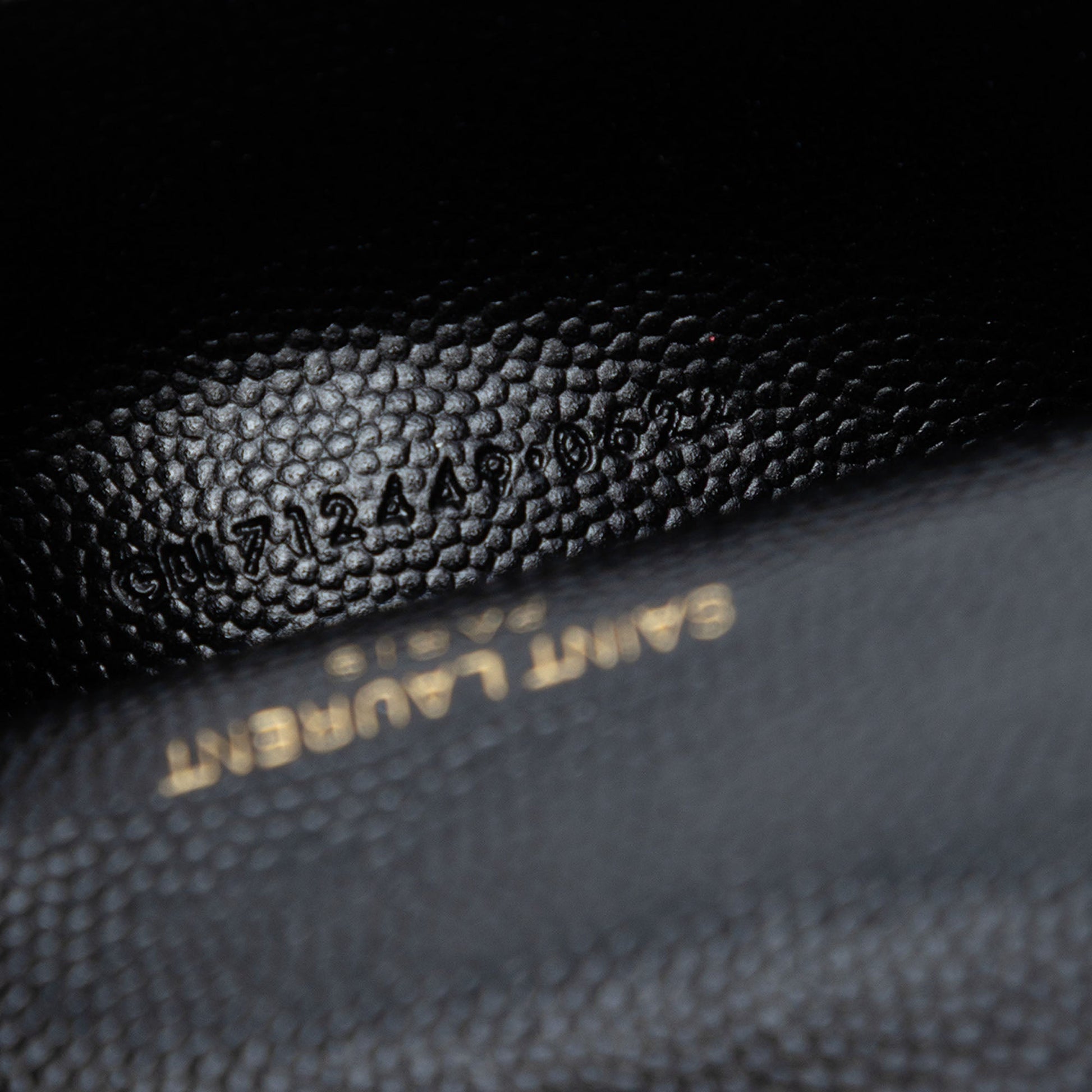 Saint Laurent Grain de Poudre Monogram Kate Tassel Airpods Bag