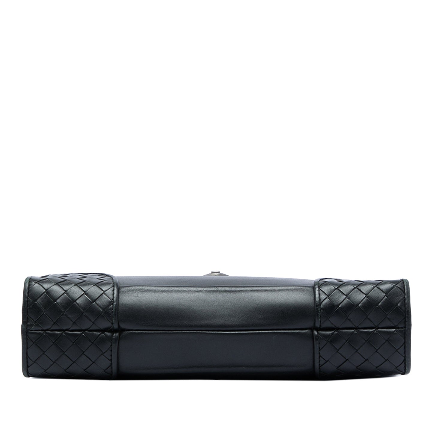 Bottega Veneta Intrecciato Trimmed Nappa Slide Lock Clutch