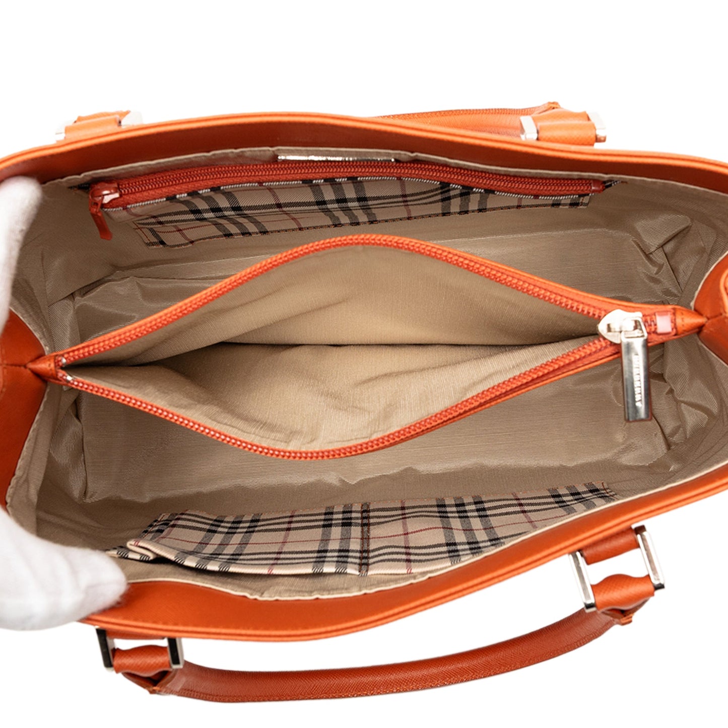 Leather Top Handle Tote