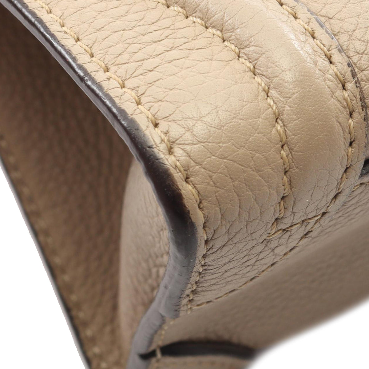 Celine Nano Leather Luggage Tote — Beige
