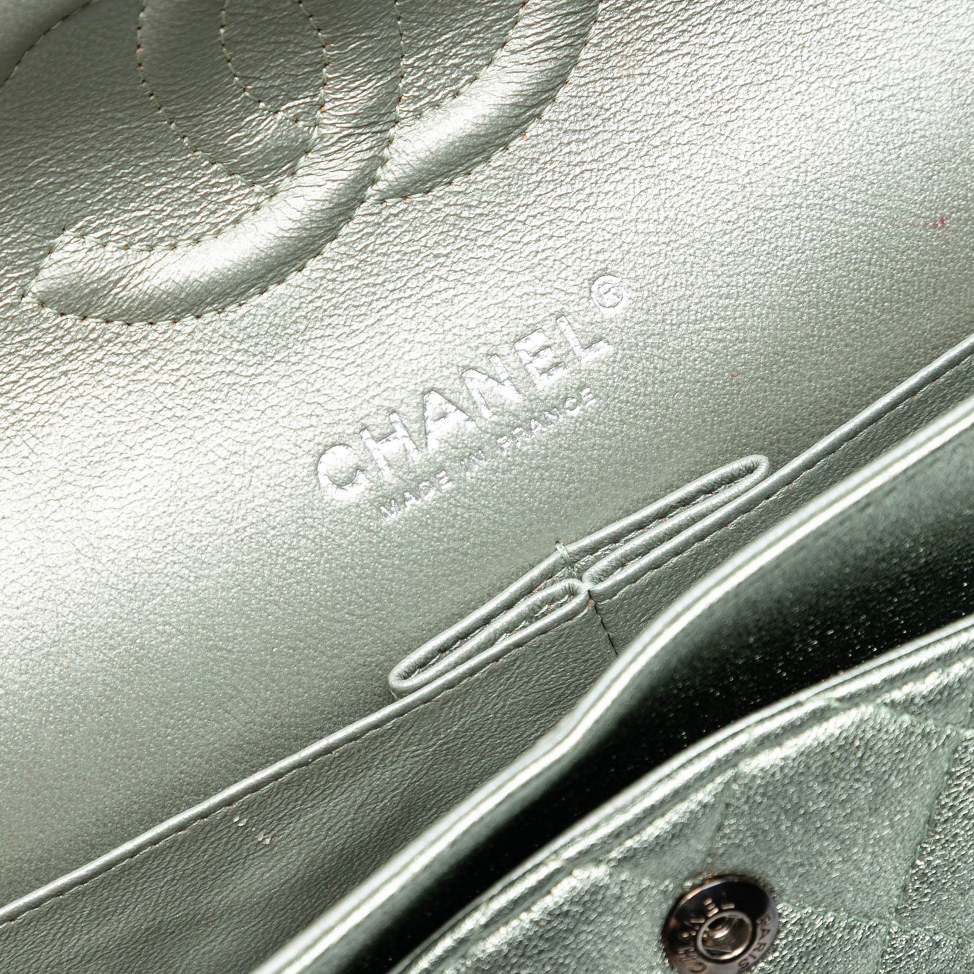 Chanel Medium Classic Metallic Lambskin Double Flap
