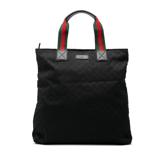 Gucci GG Canvas Web Vertical Tote