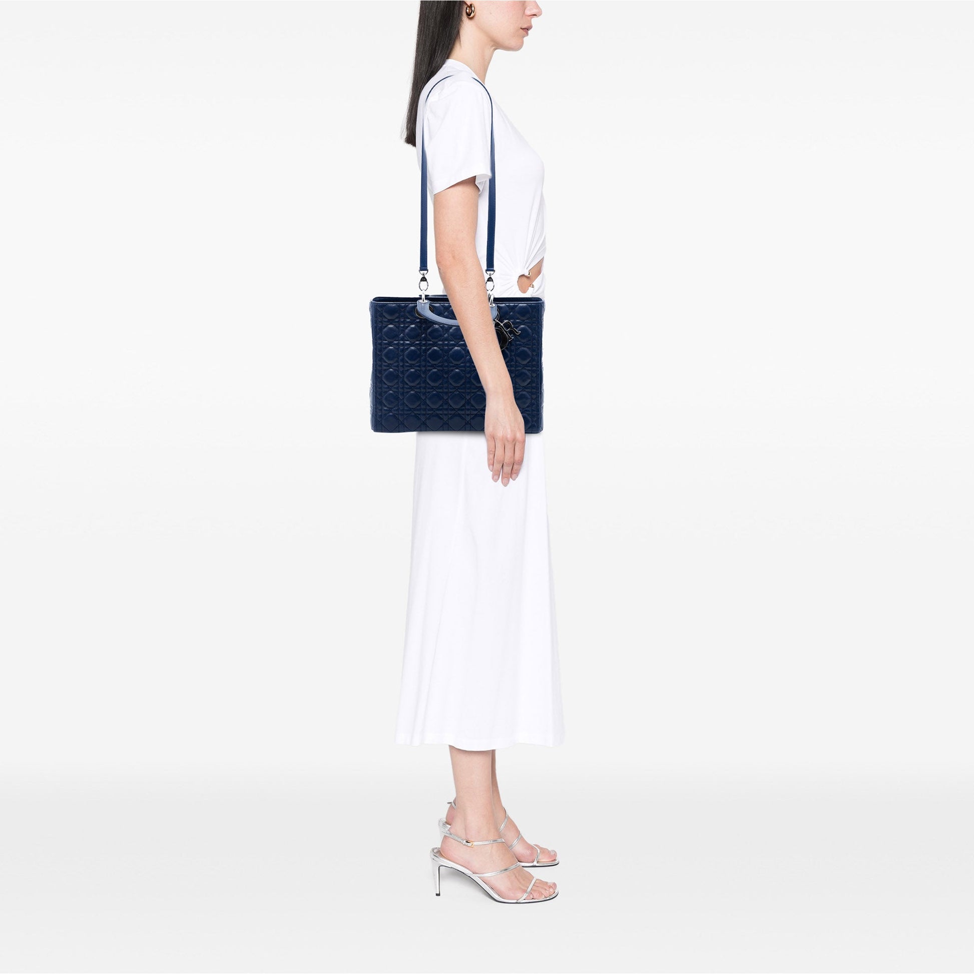 Dior Large Lambskin Cannage Lady Dior