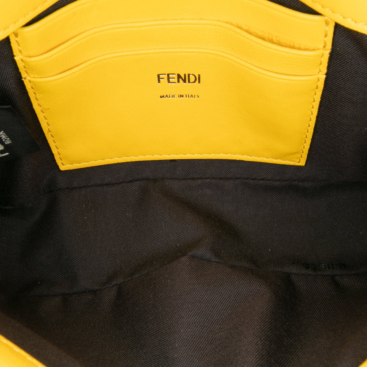Fendi Mini Bicolor Nappa Apolo Chain Baguette Shoulder Bag