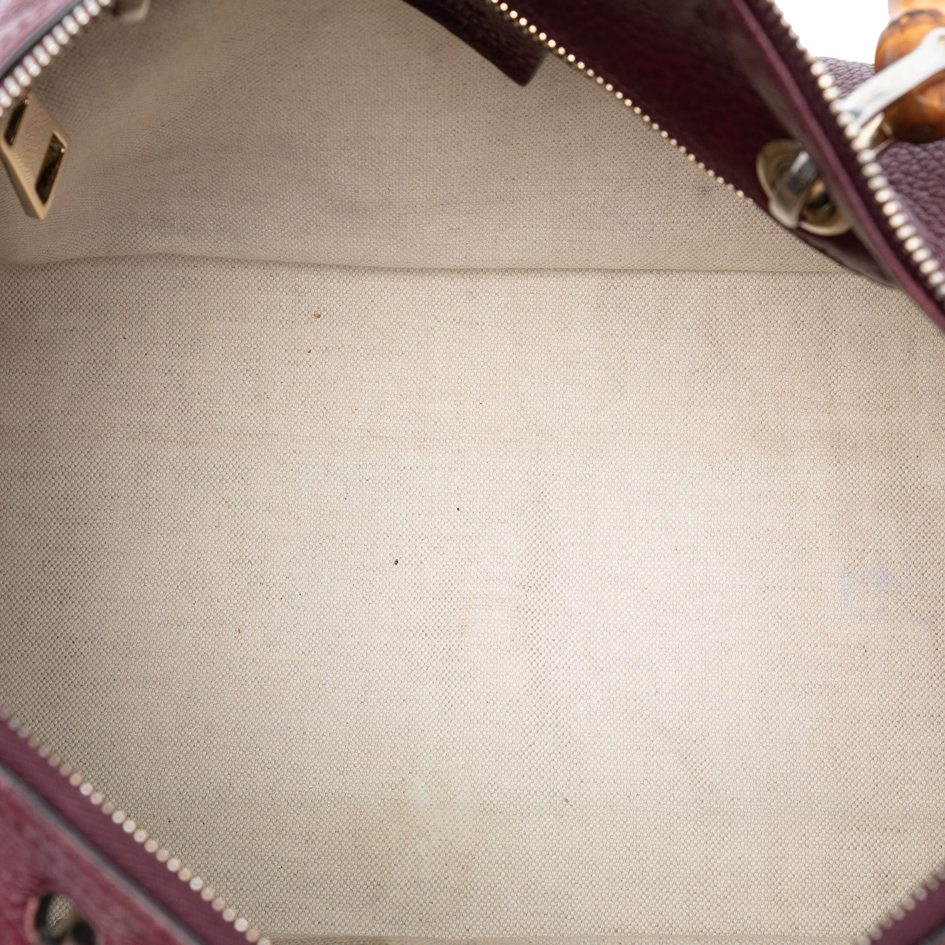 Gucci Medium Calfskin Bamboo Shopper Boston Bag