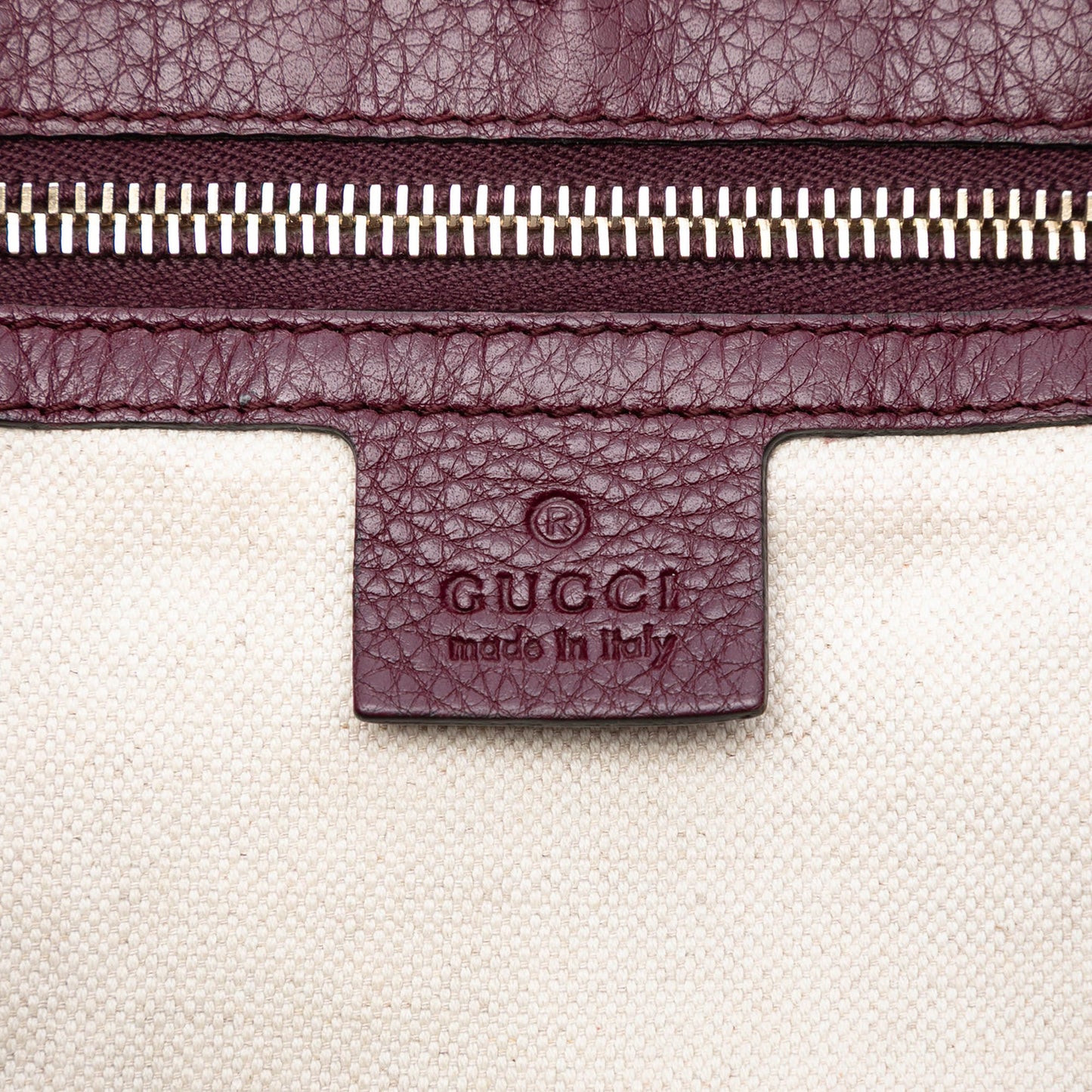 Gucci Medium Calfskin Bamboo Shopper Boston Bag