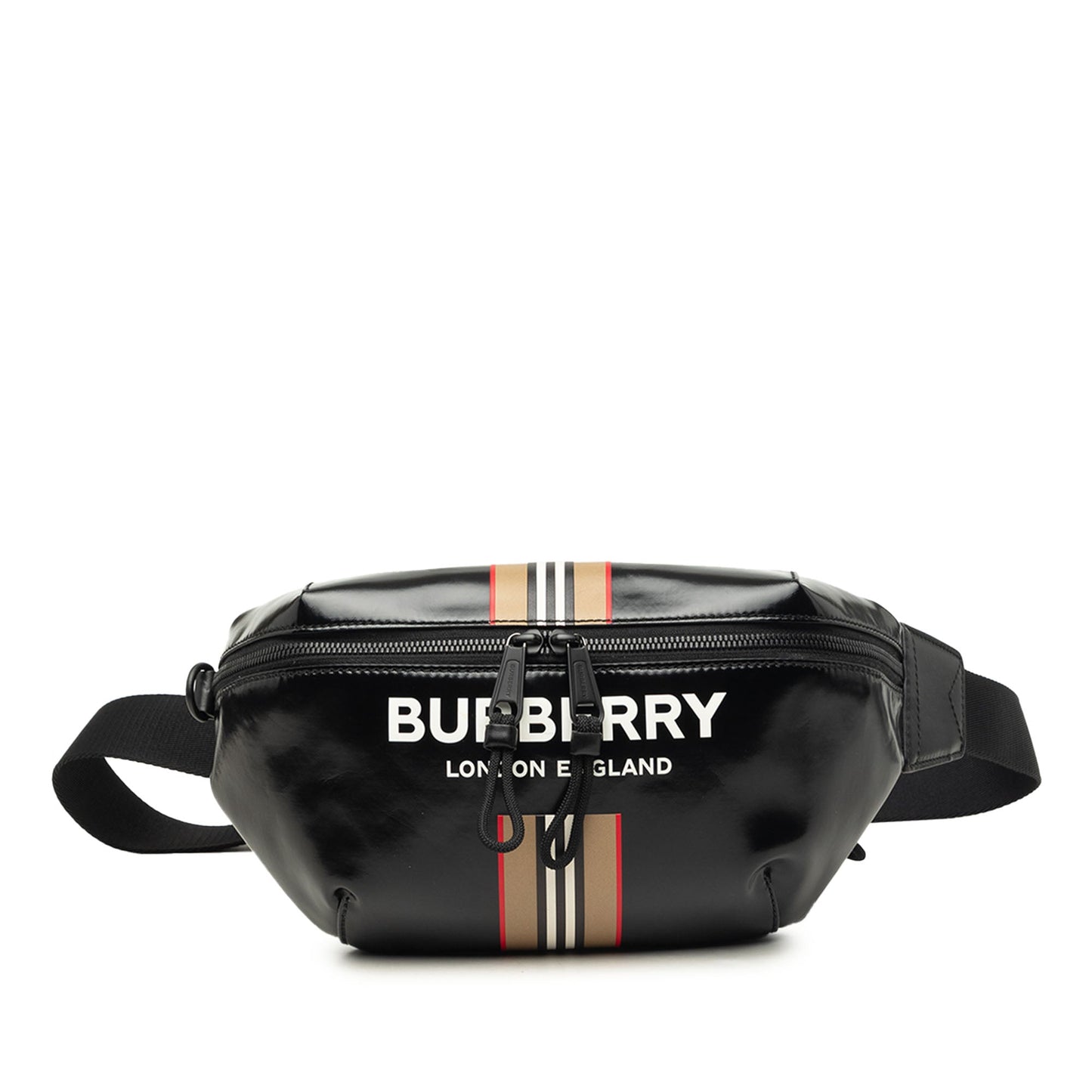 Burberry Coated Canvas Icon Stripe Sonny Belt Bag