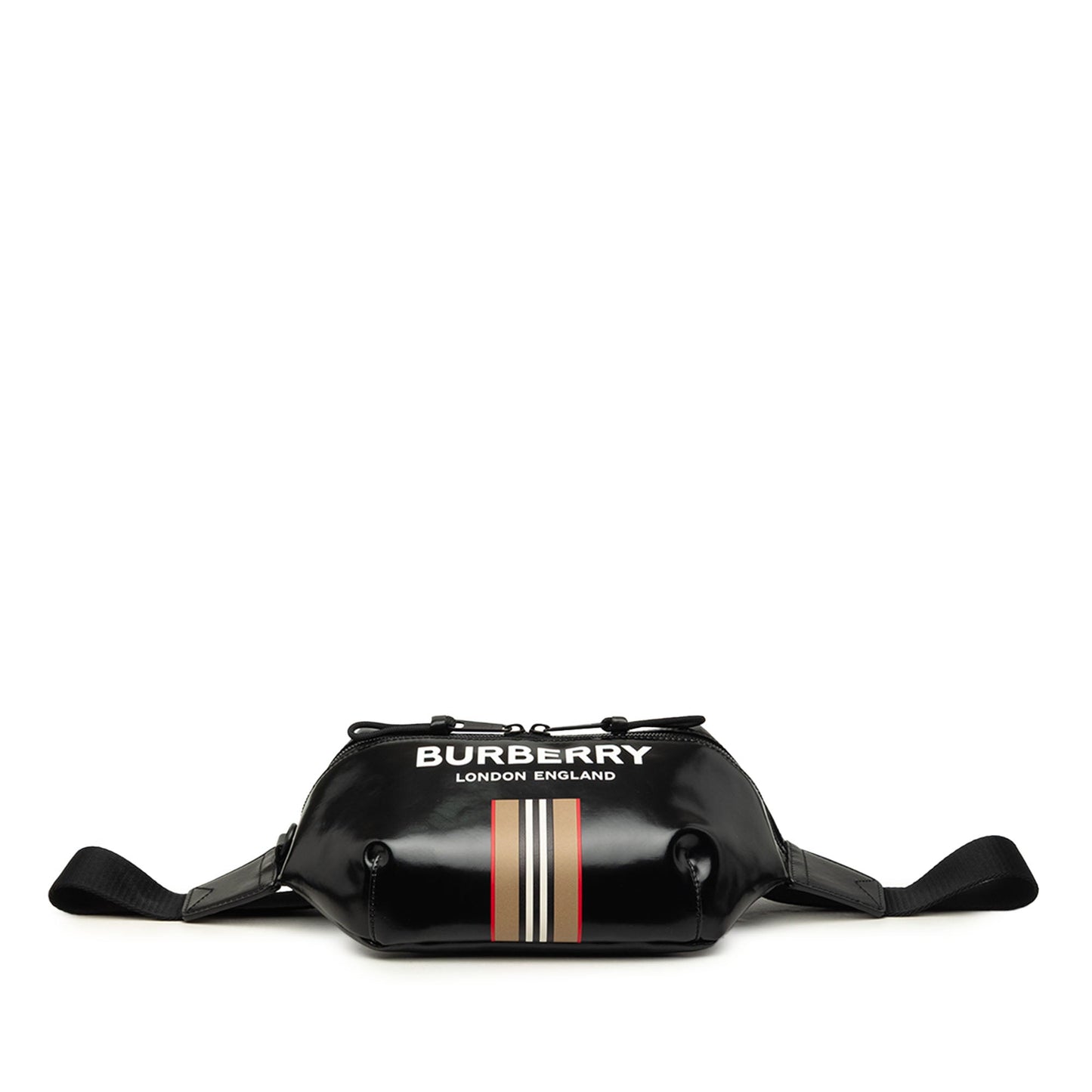 Burberry Coated Canvas Icon Stripe Sonny Belt Bag