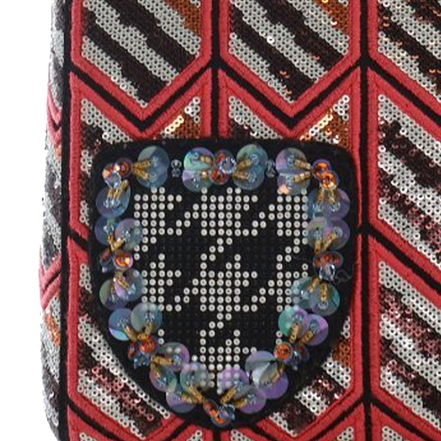 Dior Medium Patent Sequin Embroidered Lady Dior