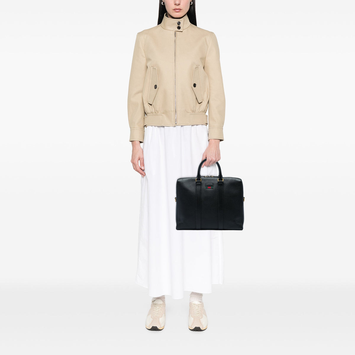 Gucci Calfskin Web Business Bag