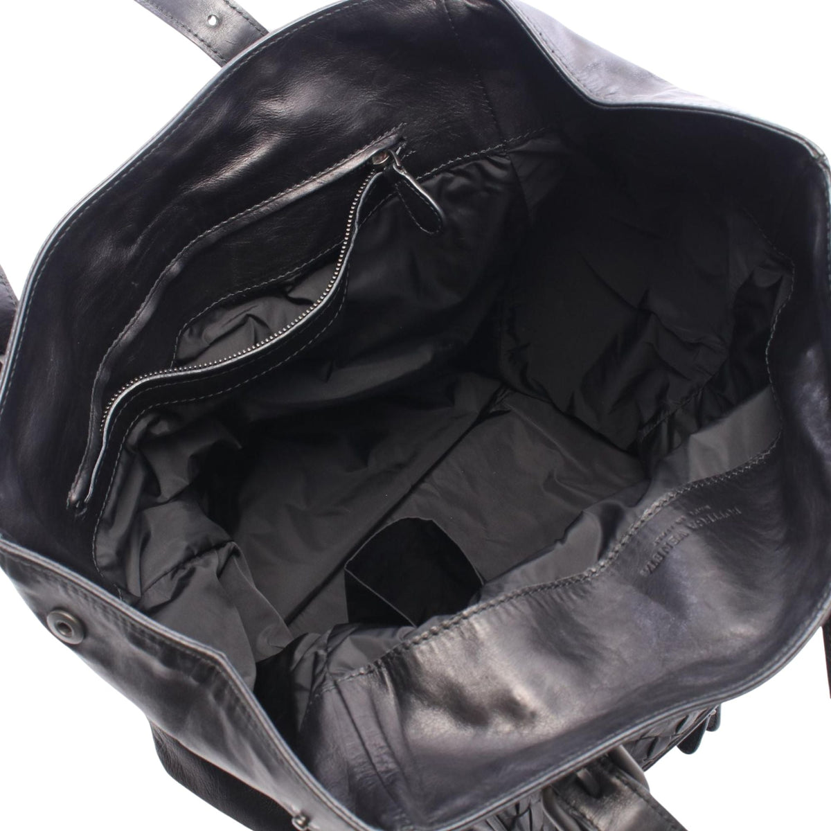 Bottega Veneta Nappa Intrecciato Tote — Black