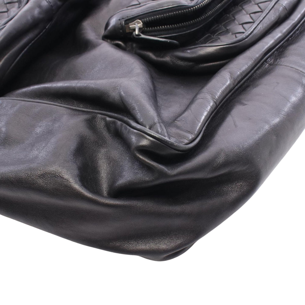 Bottega Veneta Nappa Intrecciato Tote — Black