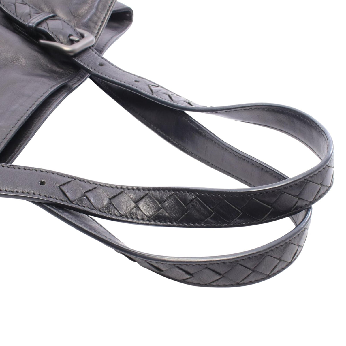 Bottega Veneta Nappa Intrecciato Tote — Black