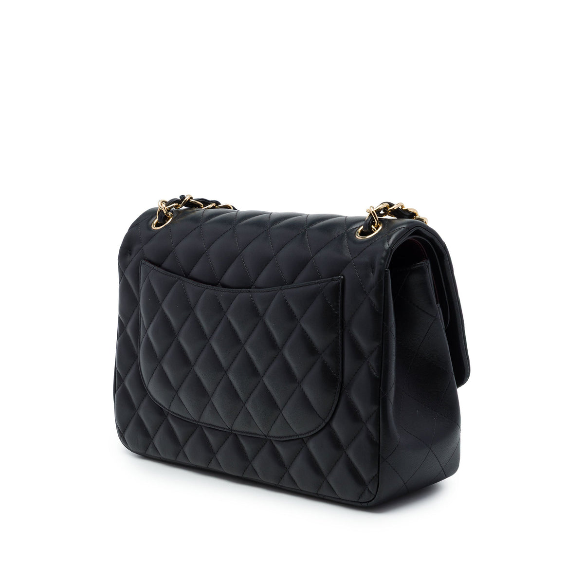 Chanel Jumbo Classic Lambskin Double Flap — Black