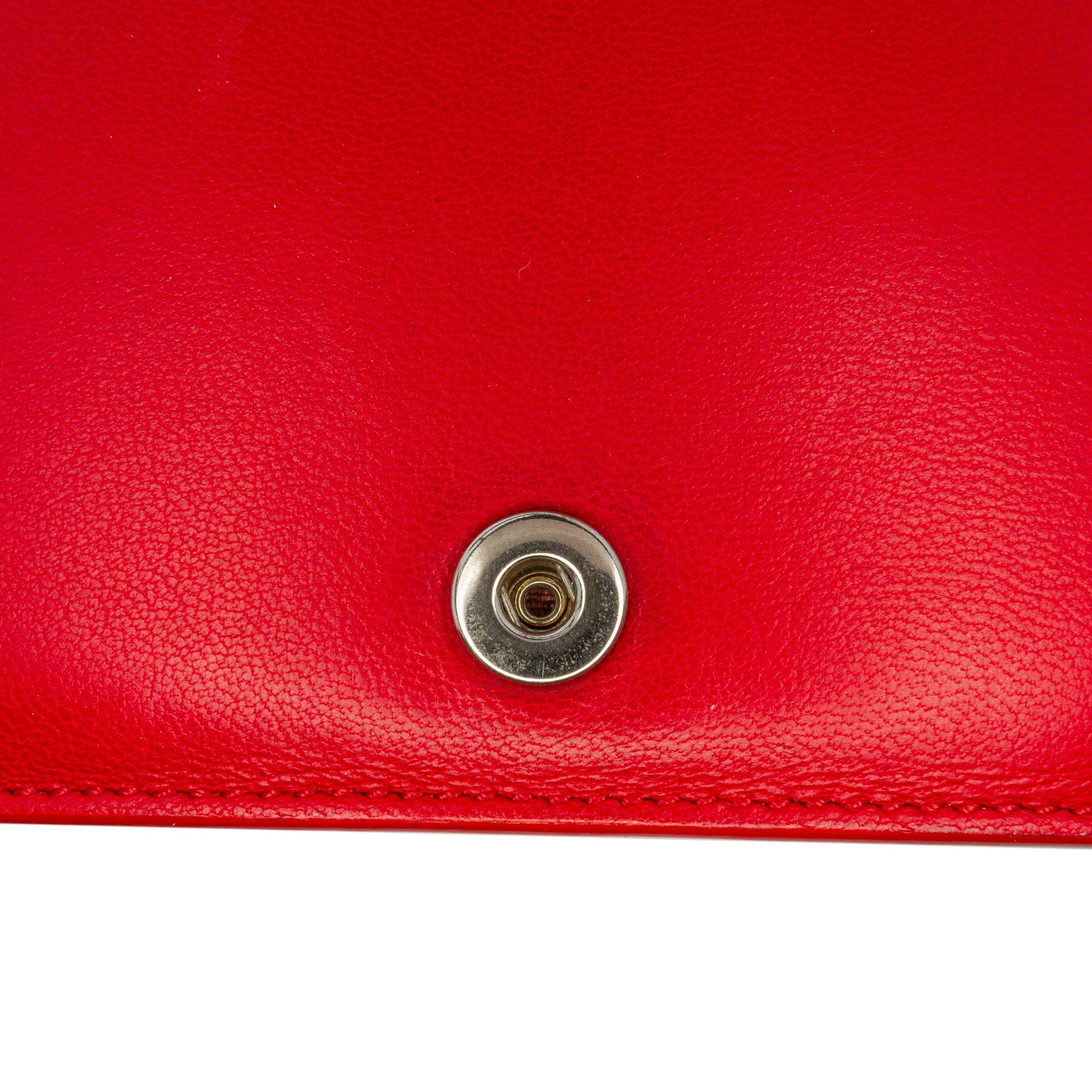 Celine Leather Frame Wallet on Chain