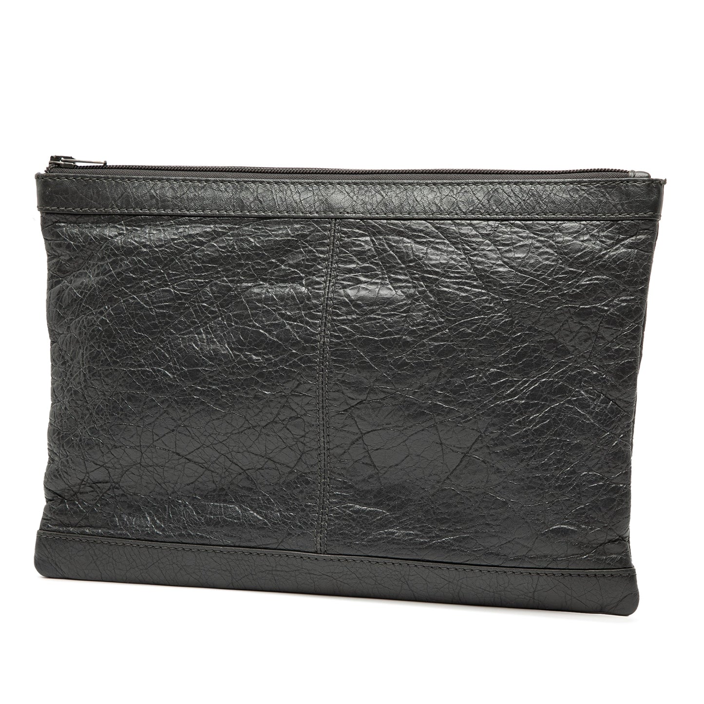 Balenciaga Lambskin Motocross Classic Clip M Clutch