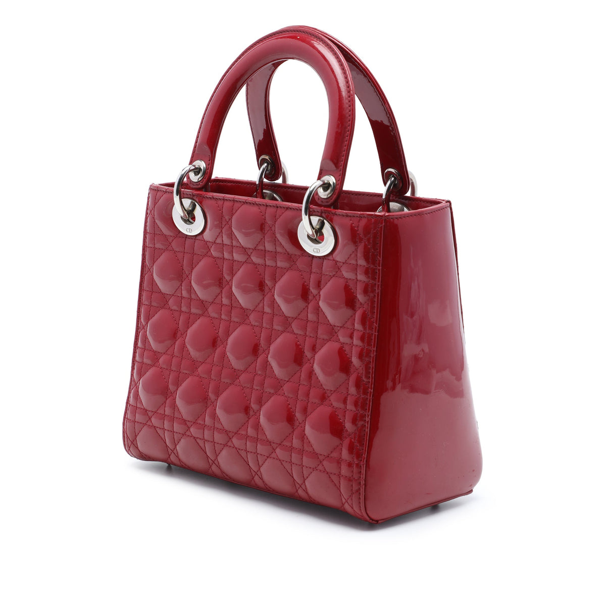 Dior Medium Patent Cannage Lady Dior