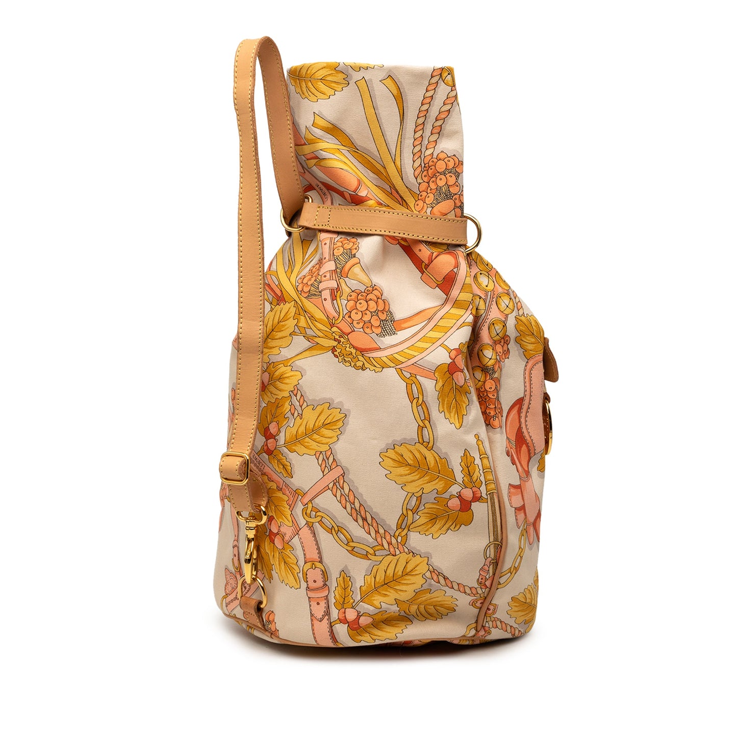 LOEWE Botanical Printed Canvas Backpack