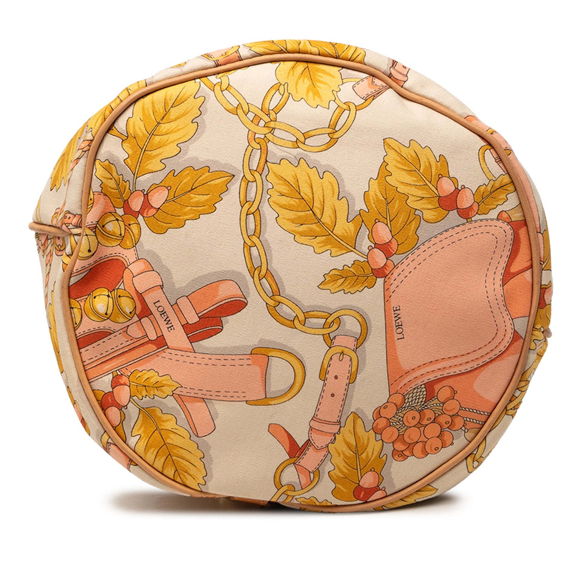 LOEWE Botanical Printed Canvas Backpack
