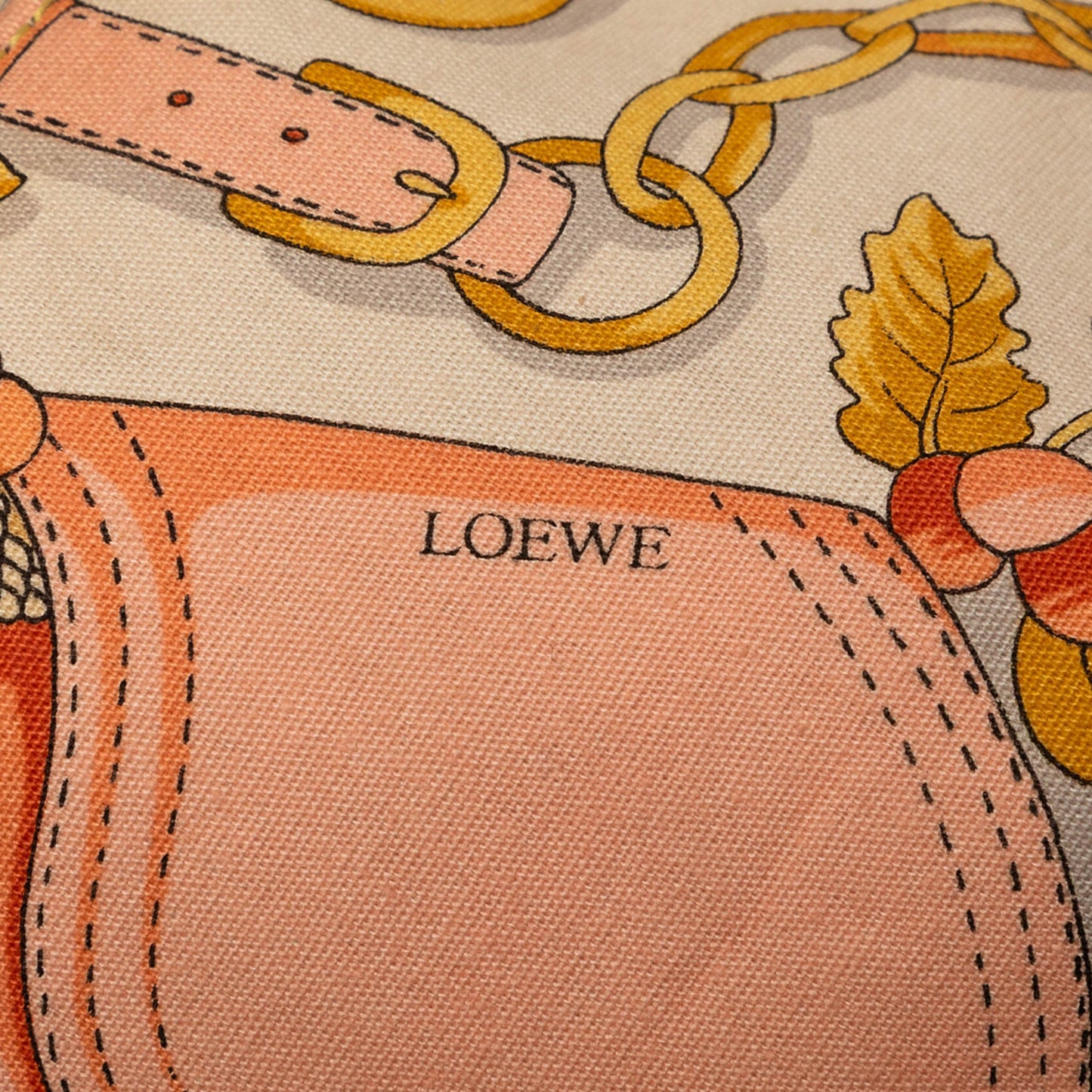 LOEWE Botanical Printed Canvas Backpack