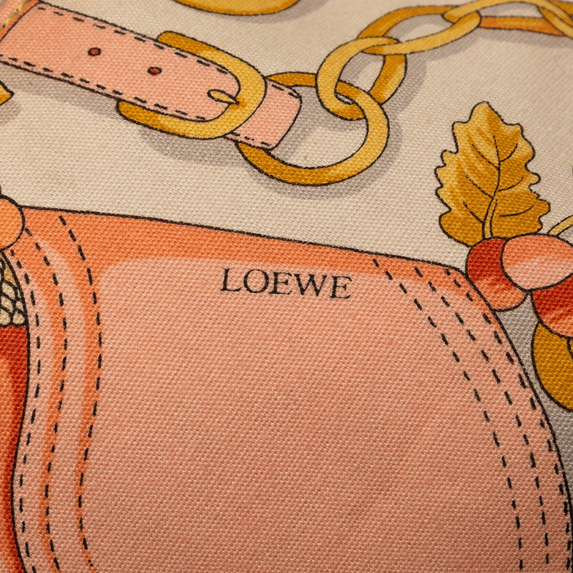 LOEWE Botanical Printed Canvas Backpack