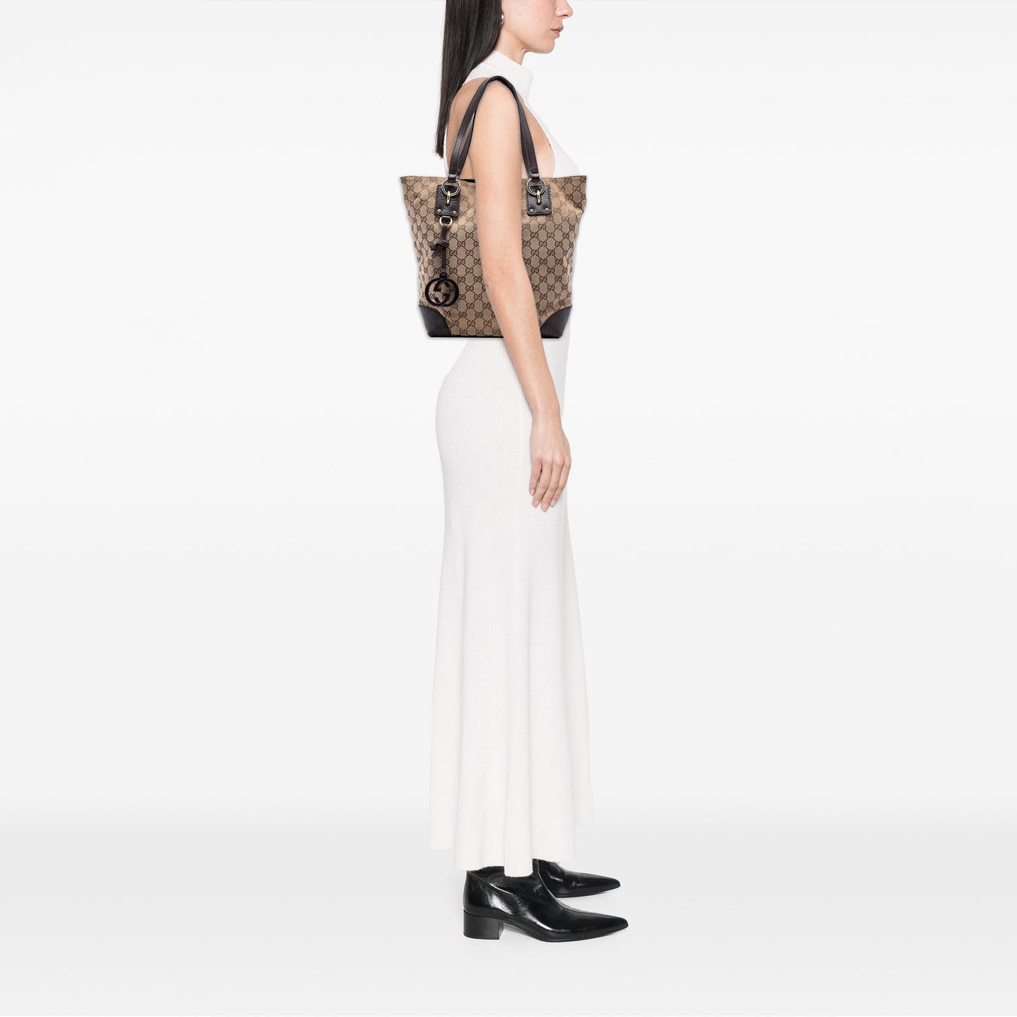 Gucci GG Canvas GG Charm Tote