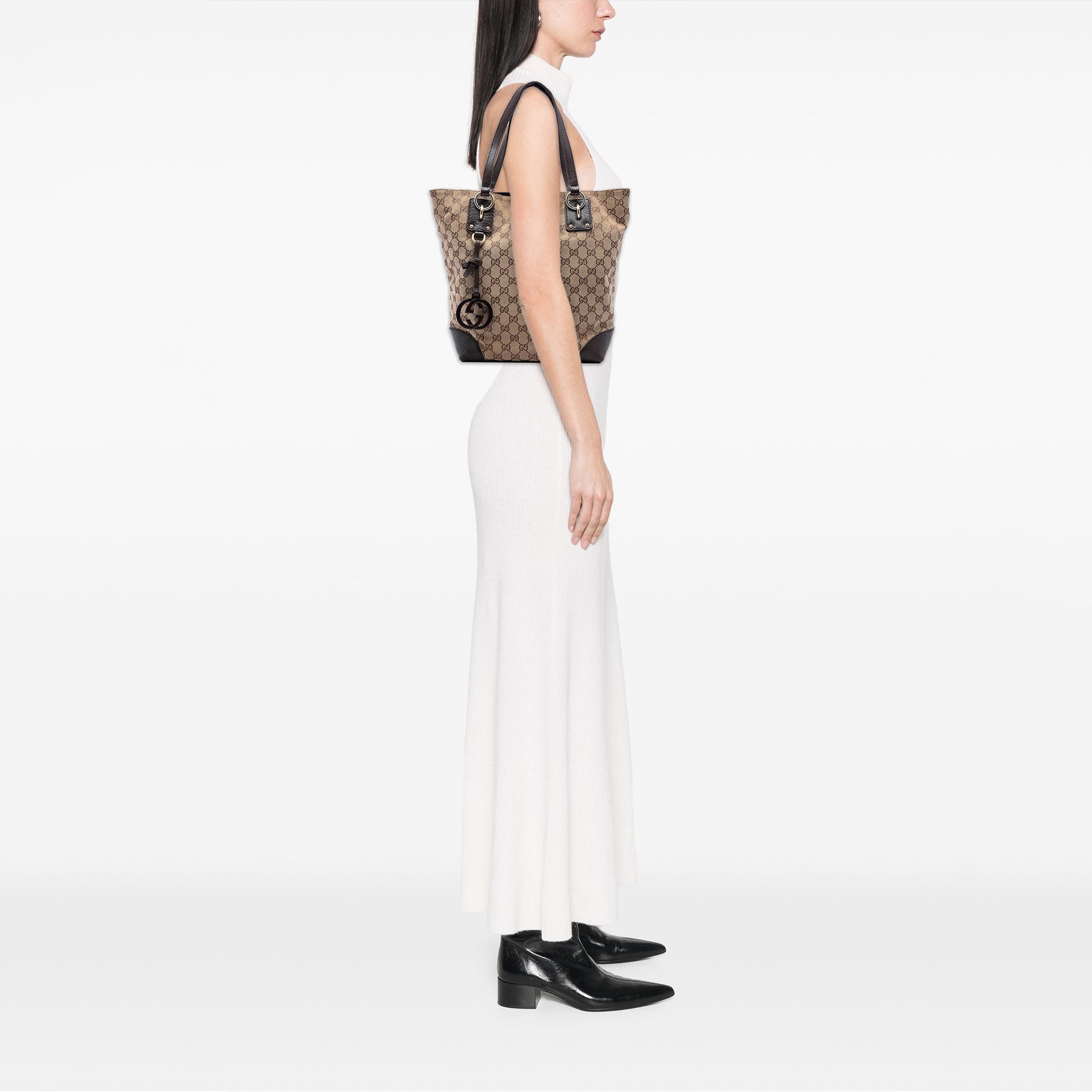 Gucci GG Canvas GG Charm Tote