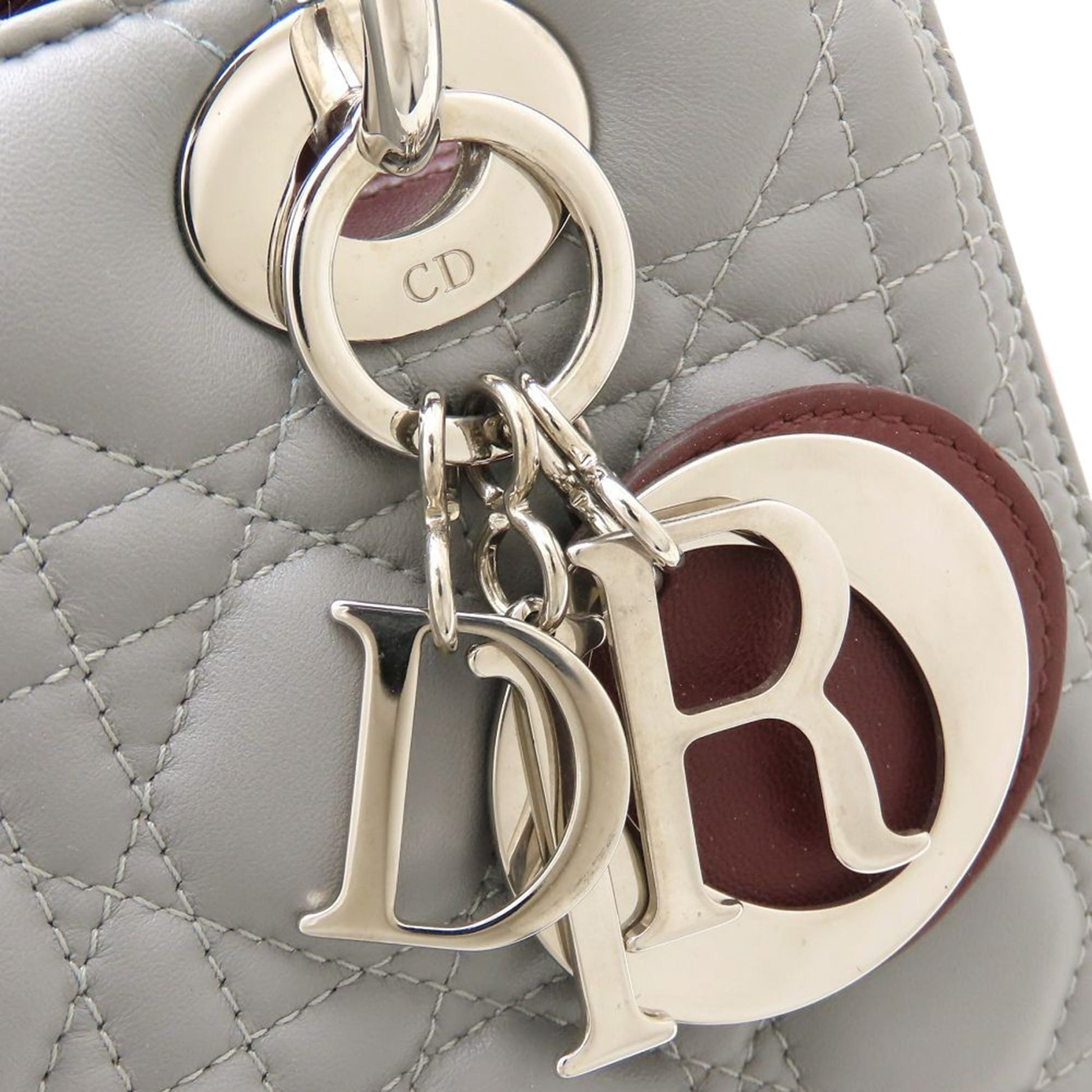 Dior Medium Tricolor Lambskin Cannage Lady Dior