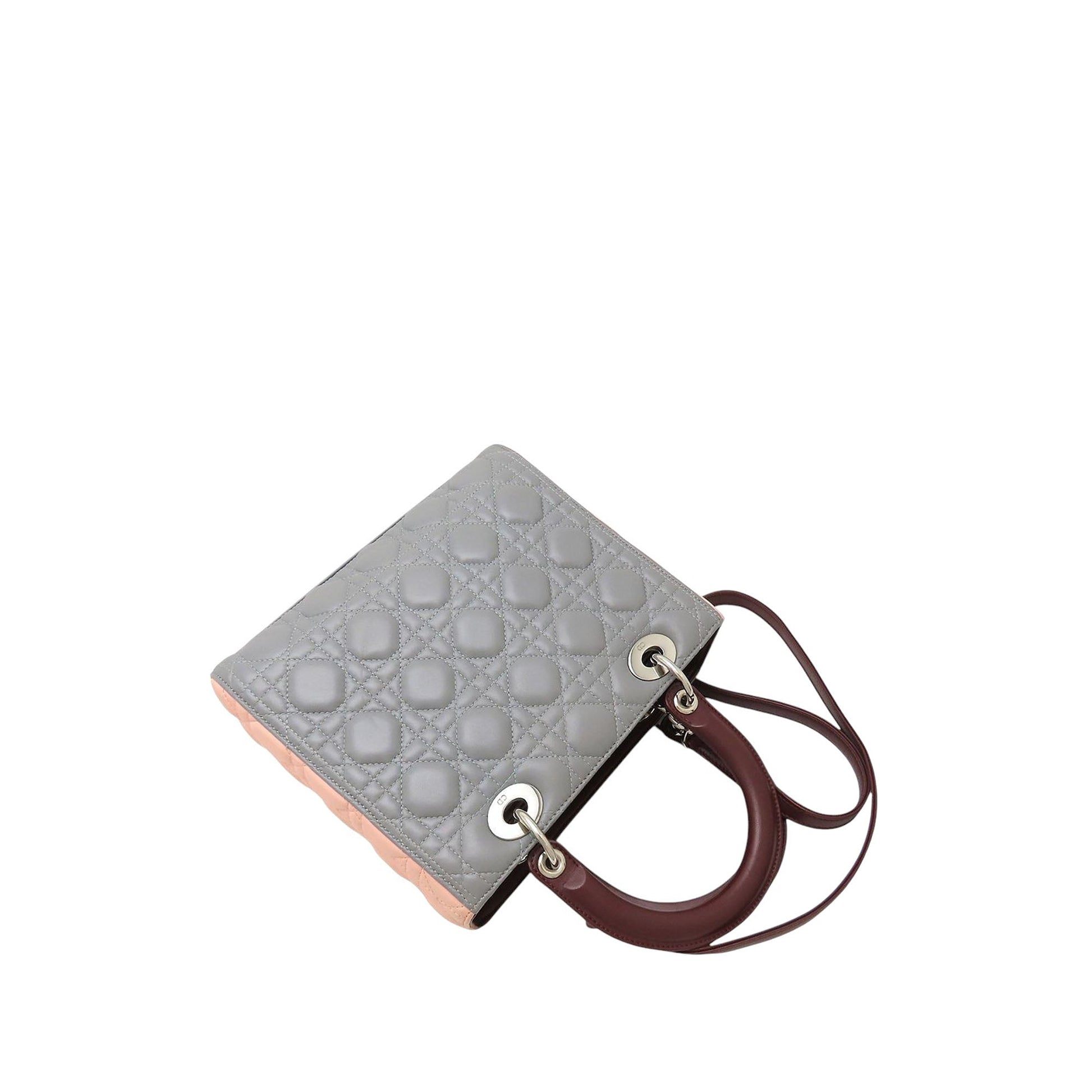 Dior Medium Tricolor Lambskin Cannage Lady Dior