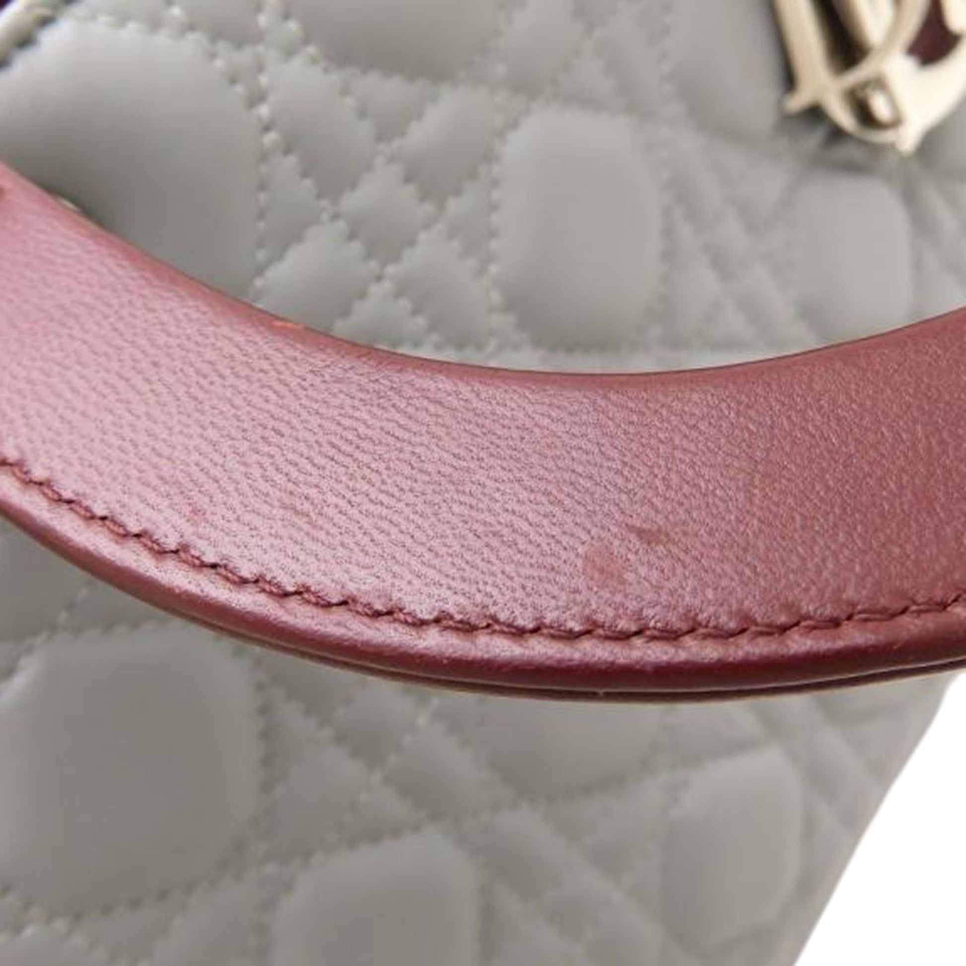 Dior Medium Tricolor Lambskin Cannage Lady Dior