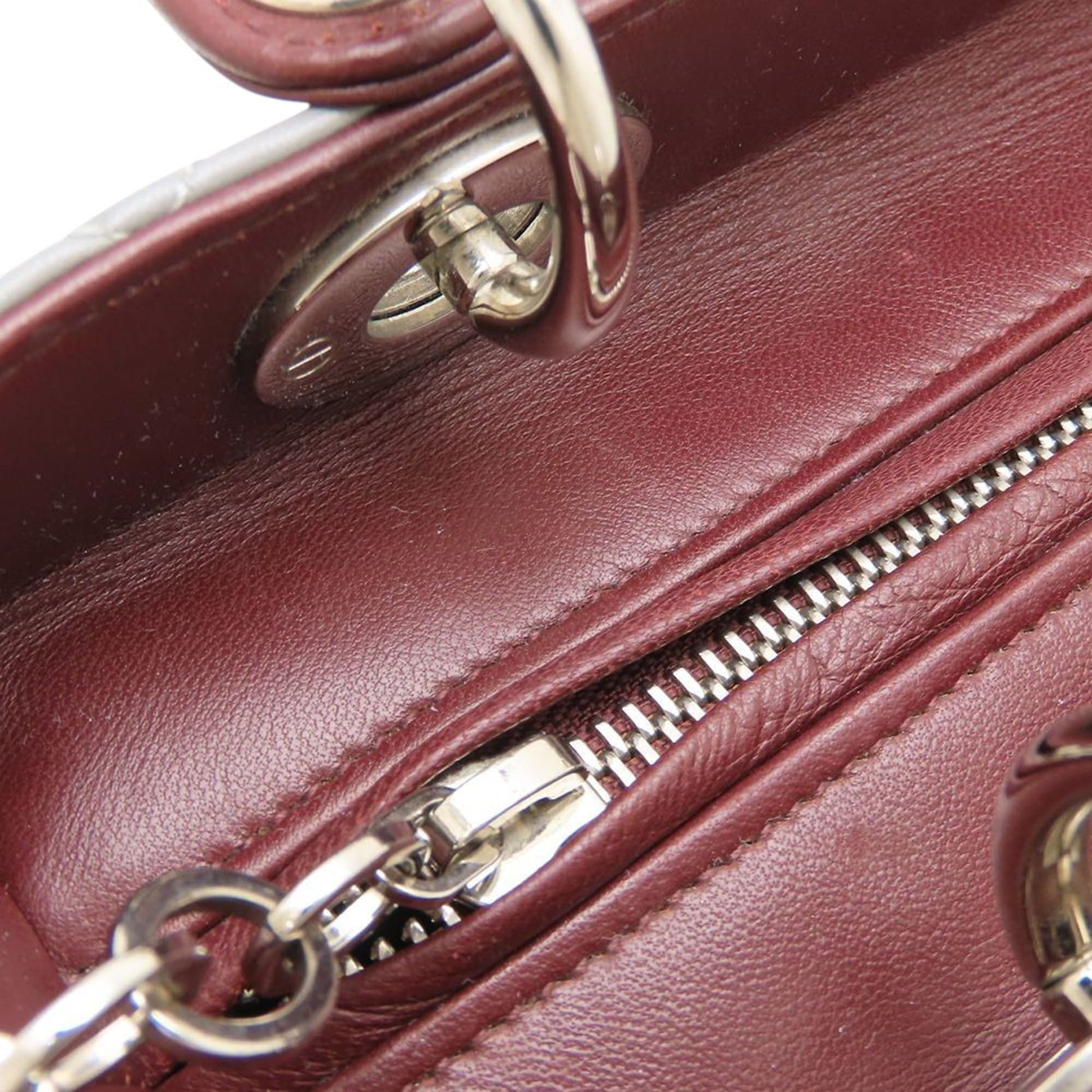 Dior Medium Tricolor Lambskin Cannage Lady Dior