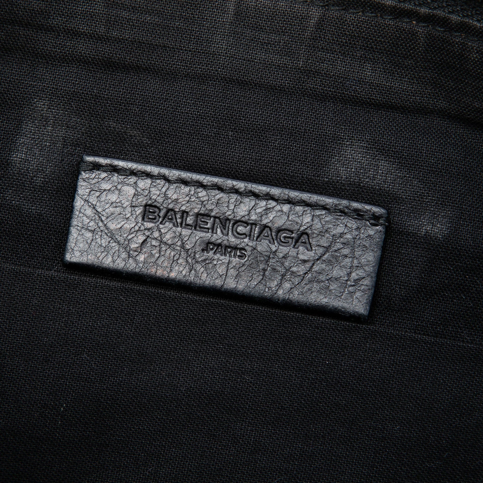 Balenciaga Lambskin Motocross Giant 12 Zip Around Flat Clutch