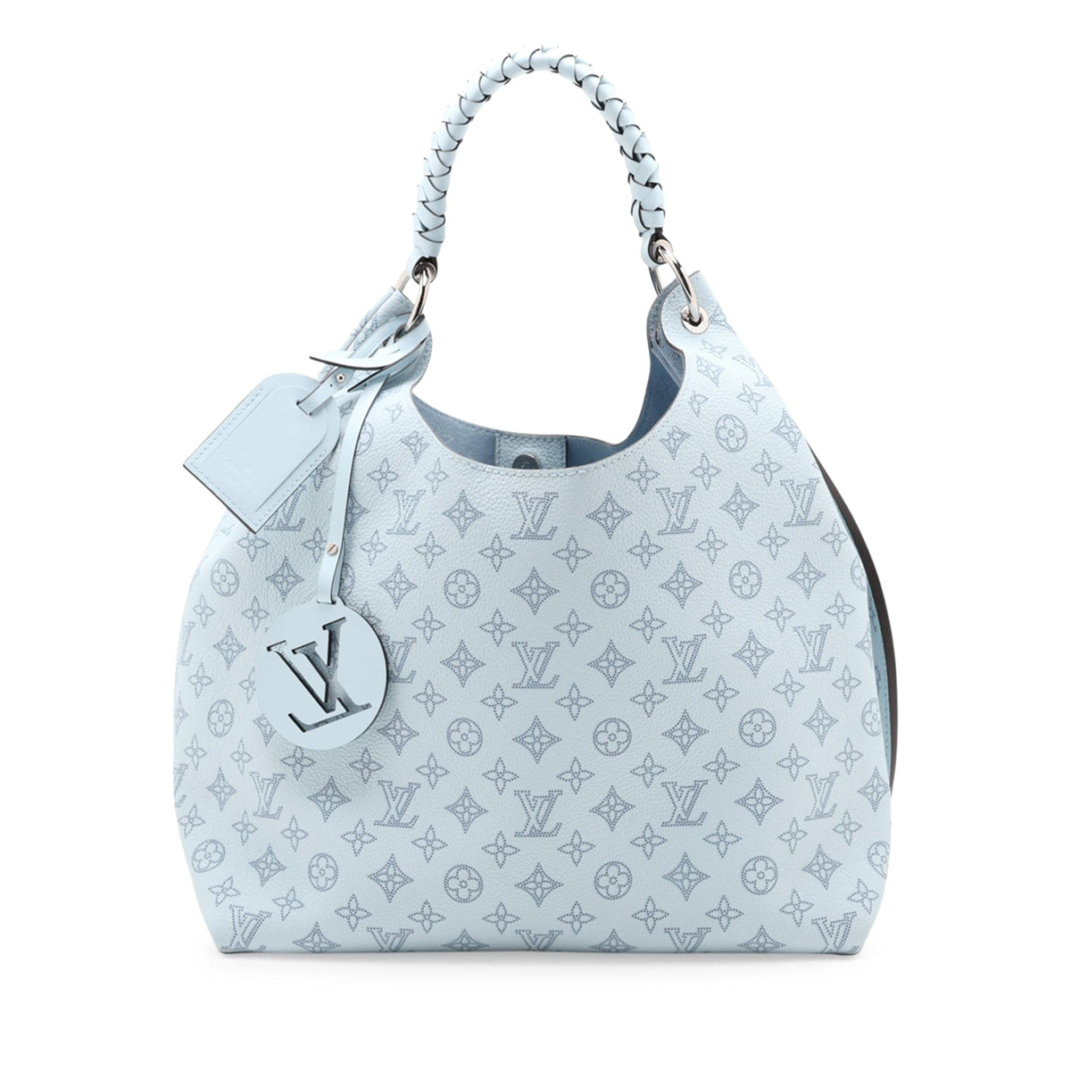 Louis Vuitton Monogram Mahina Carmel Hobo — Blue